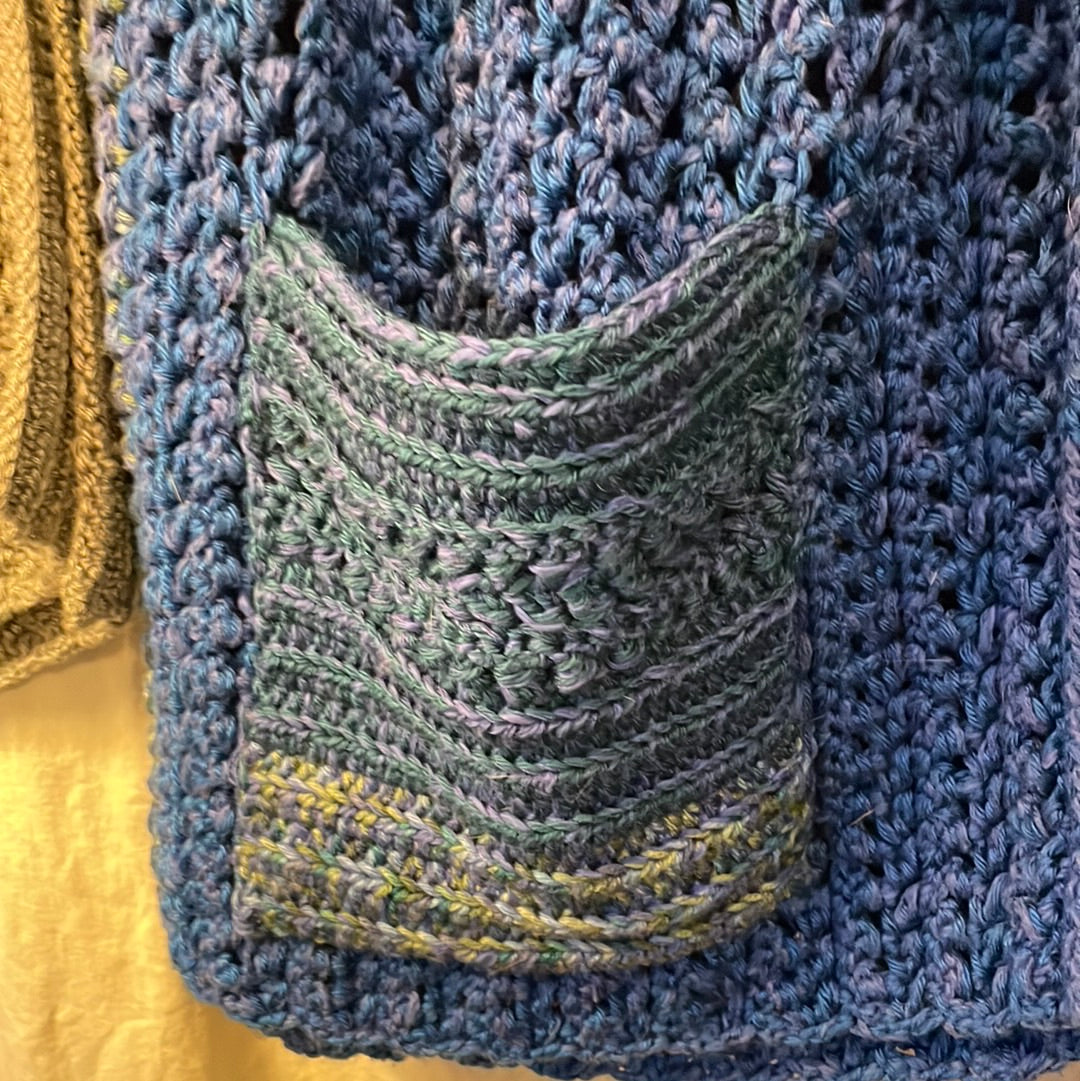 Perfect Pocket Shawl crocheted scarf