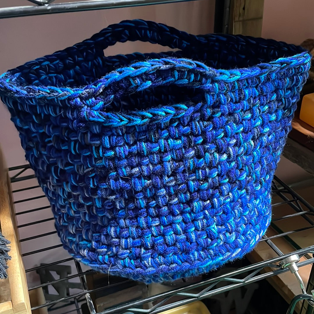 Hand-Crocheted Boho Basket: The Perfect Blend of Style and Function