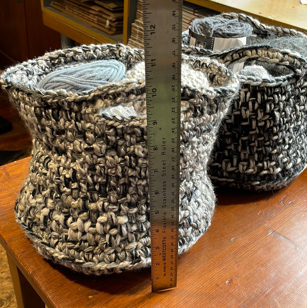 Hand-Crocheted Boho Basket: The Perfect Blend of Style and Function