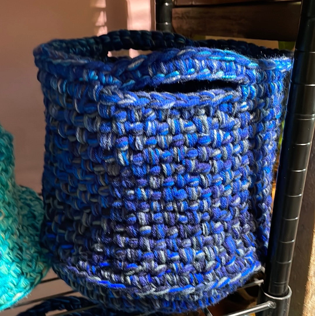 Hand-Crocheted Boho Basket: The Perfect Blend of Style and Function