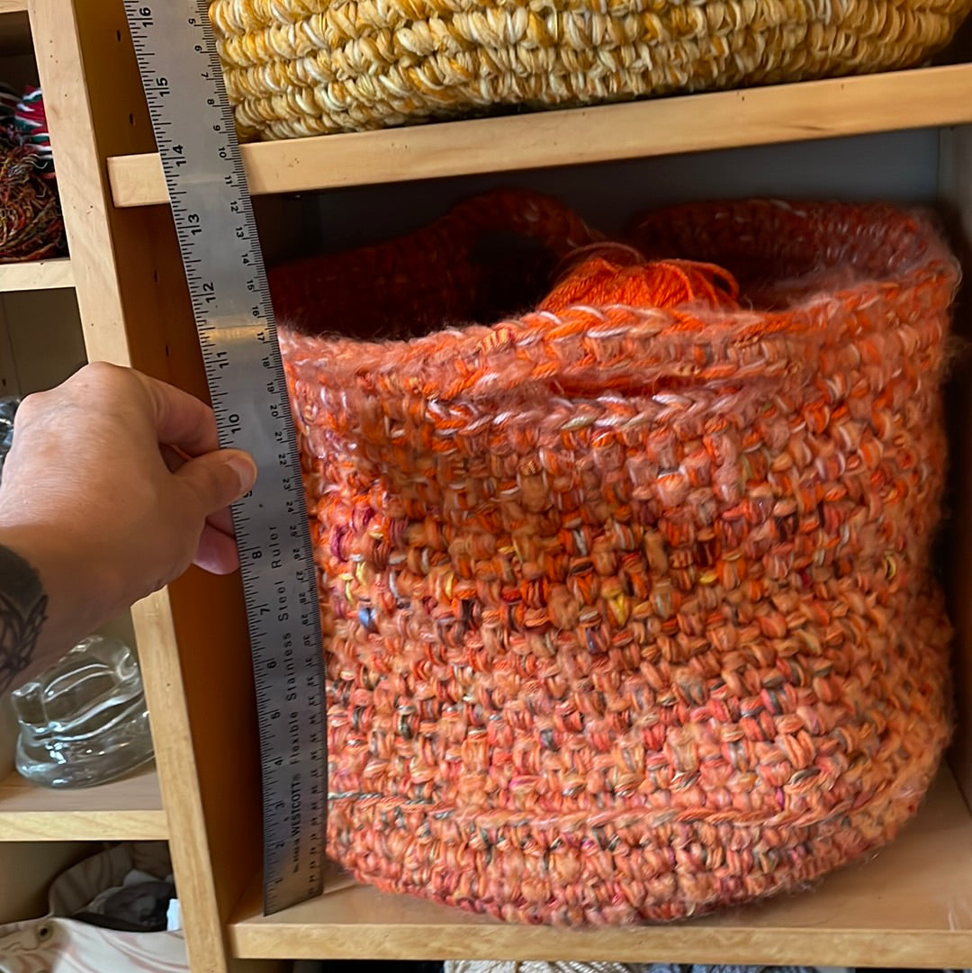 Hand-Crocheted Boho Basket: The Perfect Blend of Style and Function