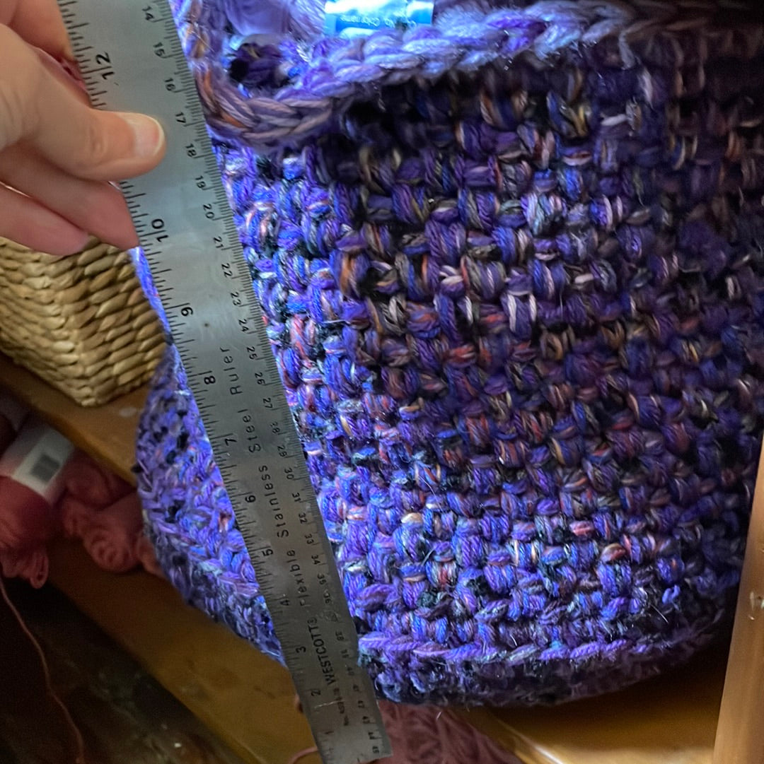 Hand-Crocheted Boho Basket: The Perfect Blend of Style and Function