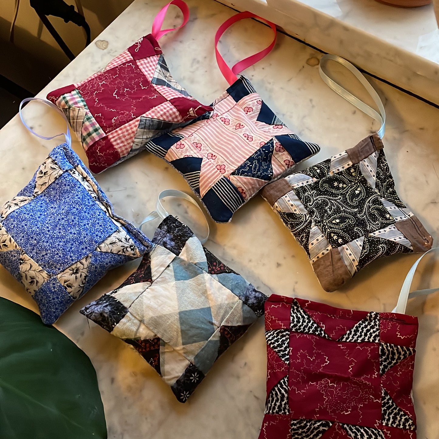 Vintage Quilt Lavender Sachet – Handmade Drawer Freshener or Ornament