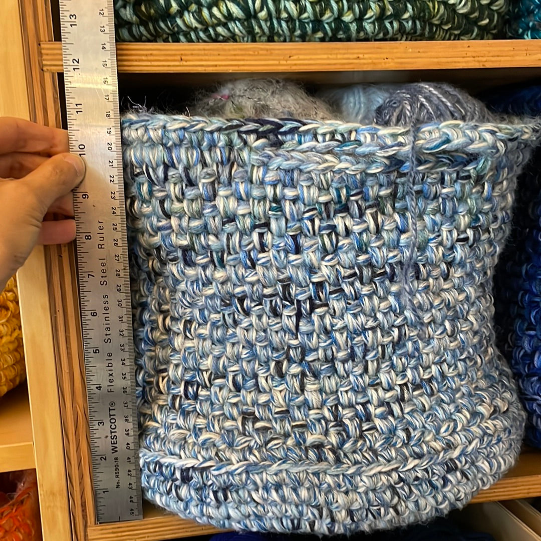 Hand-Crocheted Boho Basket: The Perfect Blend of Style and Function