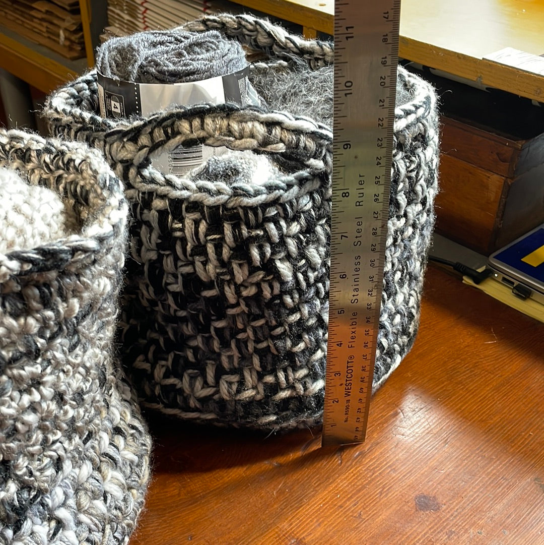 Hand-Crocheted Boho Basket: The Perfect Blend of Style and Function