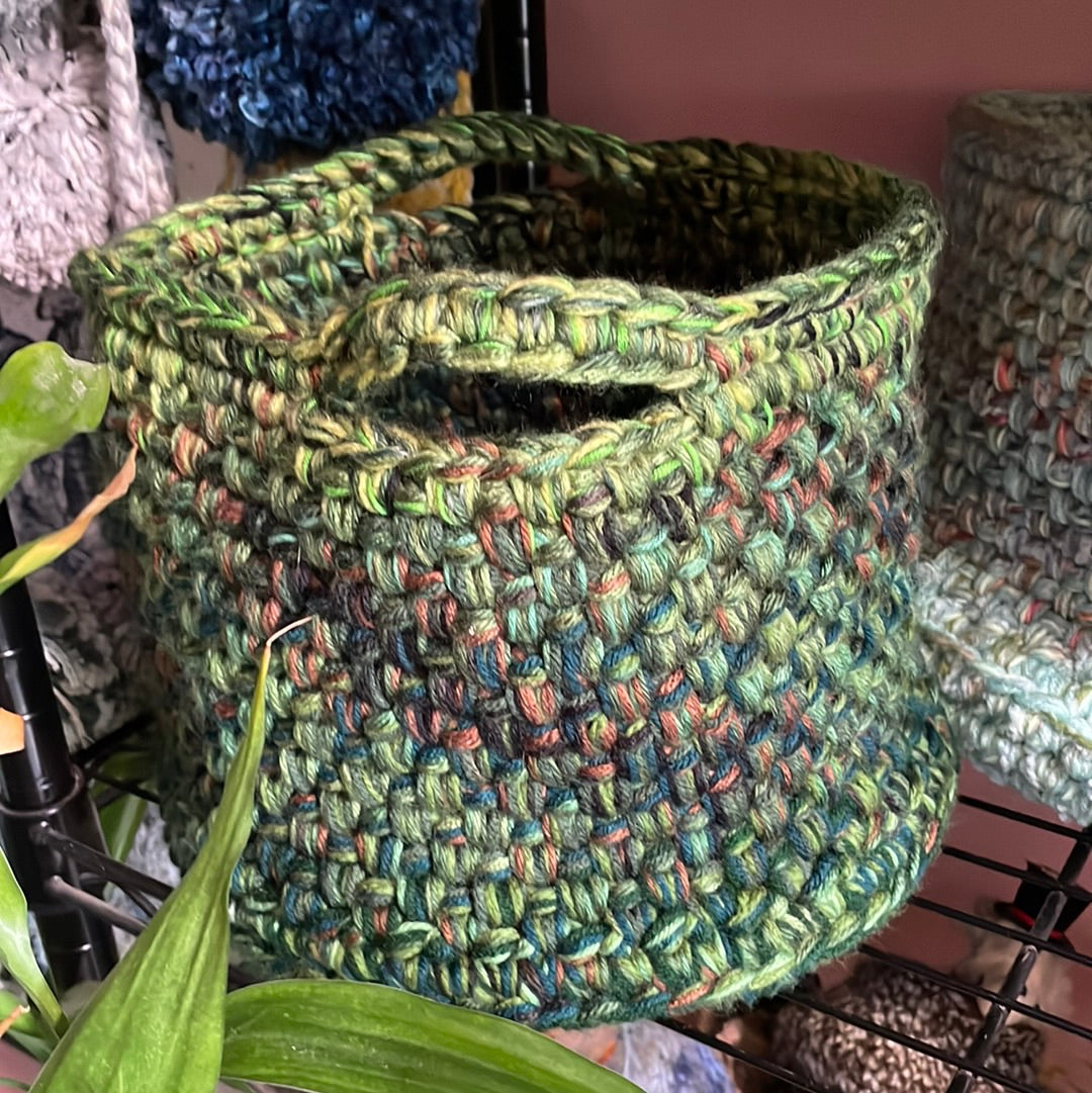 Hand-Crocheted Boho Basket: The Perfect Blend of Style and Function