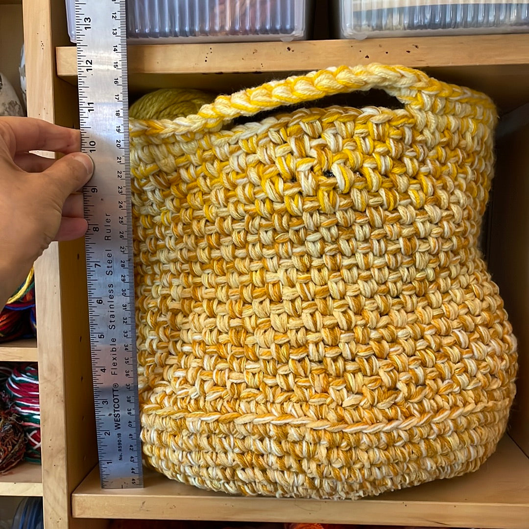 Hand-Crocheted Boho Basket: The Perfect Blend of Style and Function