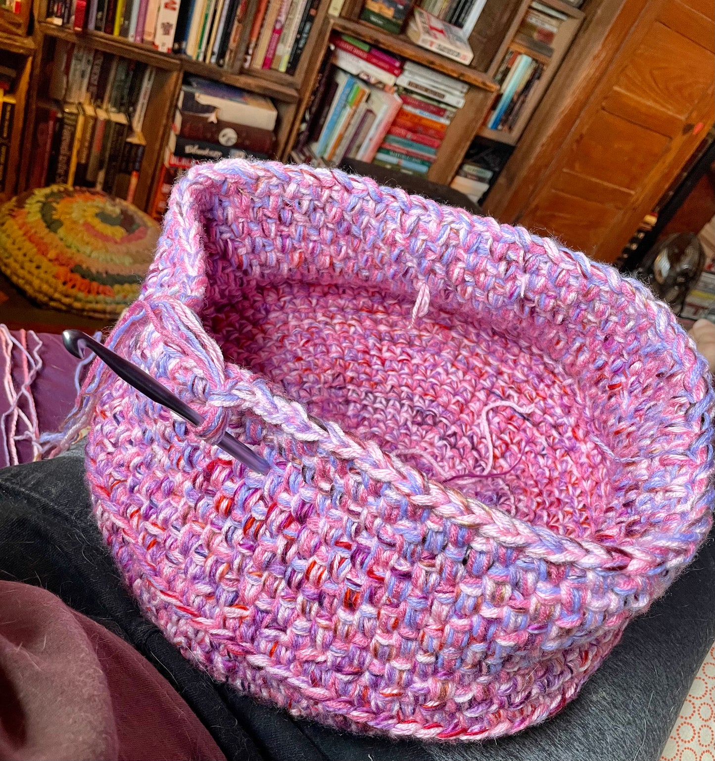 Hand-Crocheted Boho Basket: The Perfect Blend of Style and Function
