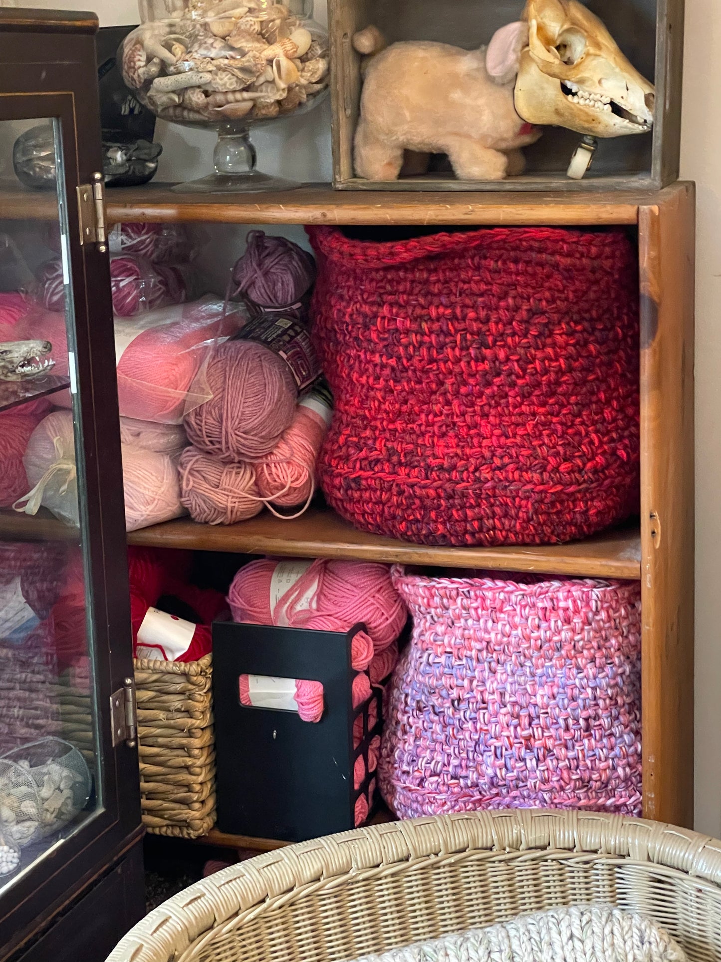 Hand-Crocheted Boho Basket: The Perfect Blend of Style and Function