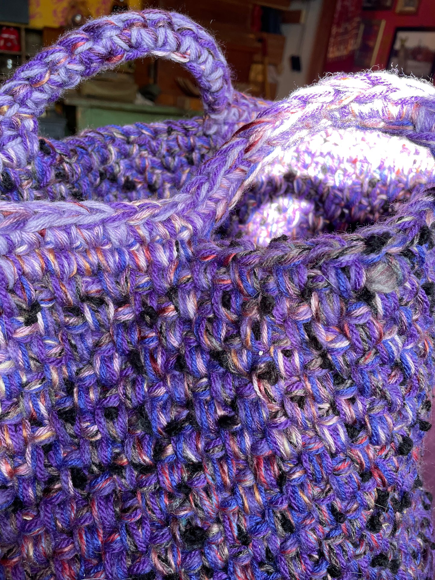 Hand-Crocheted Boho Basket: The Perfect Blend of Style and Function