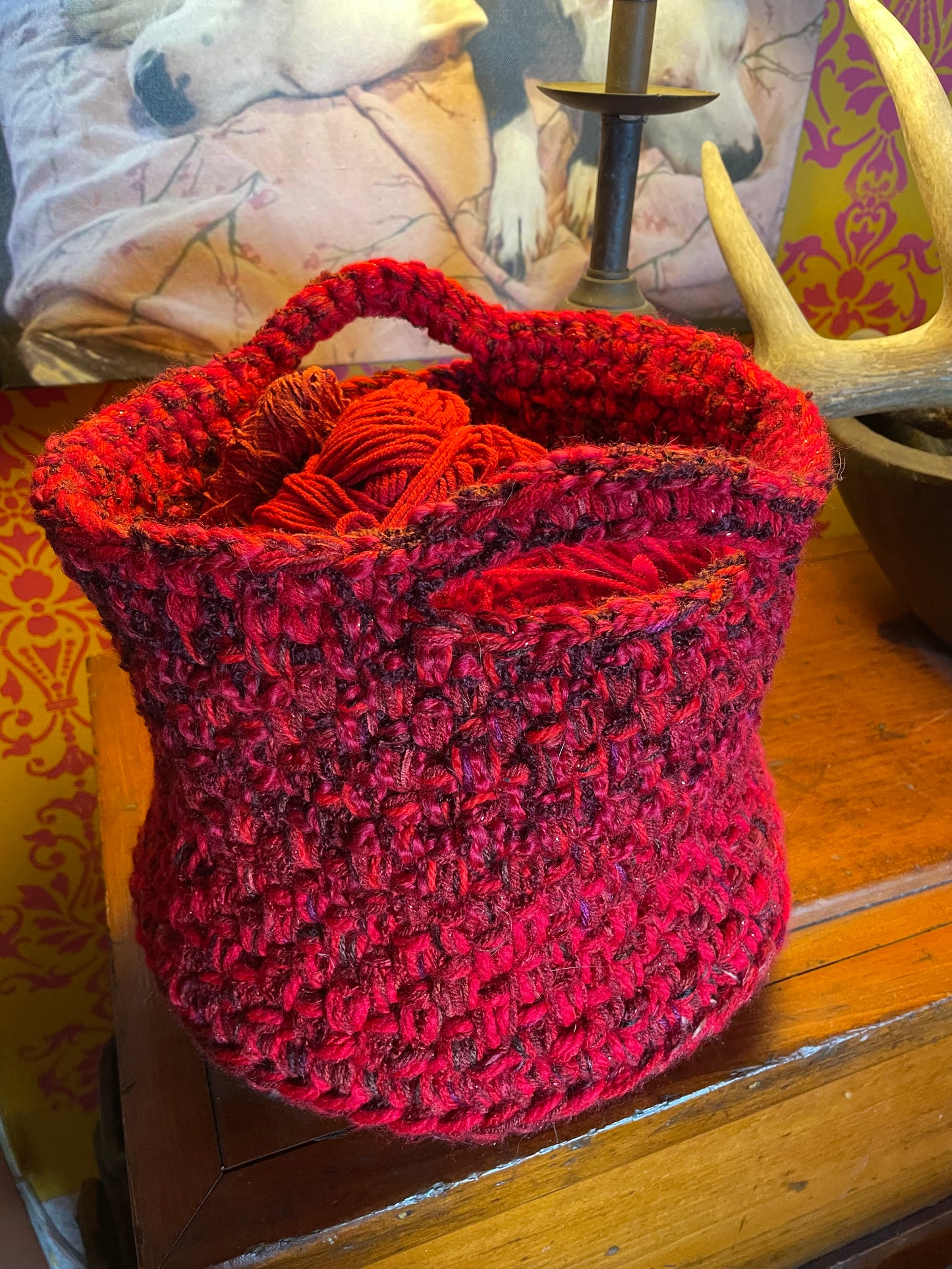 Hand-Crocheted Boho Basket: The Perfect Blend of Style and Function