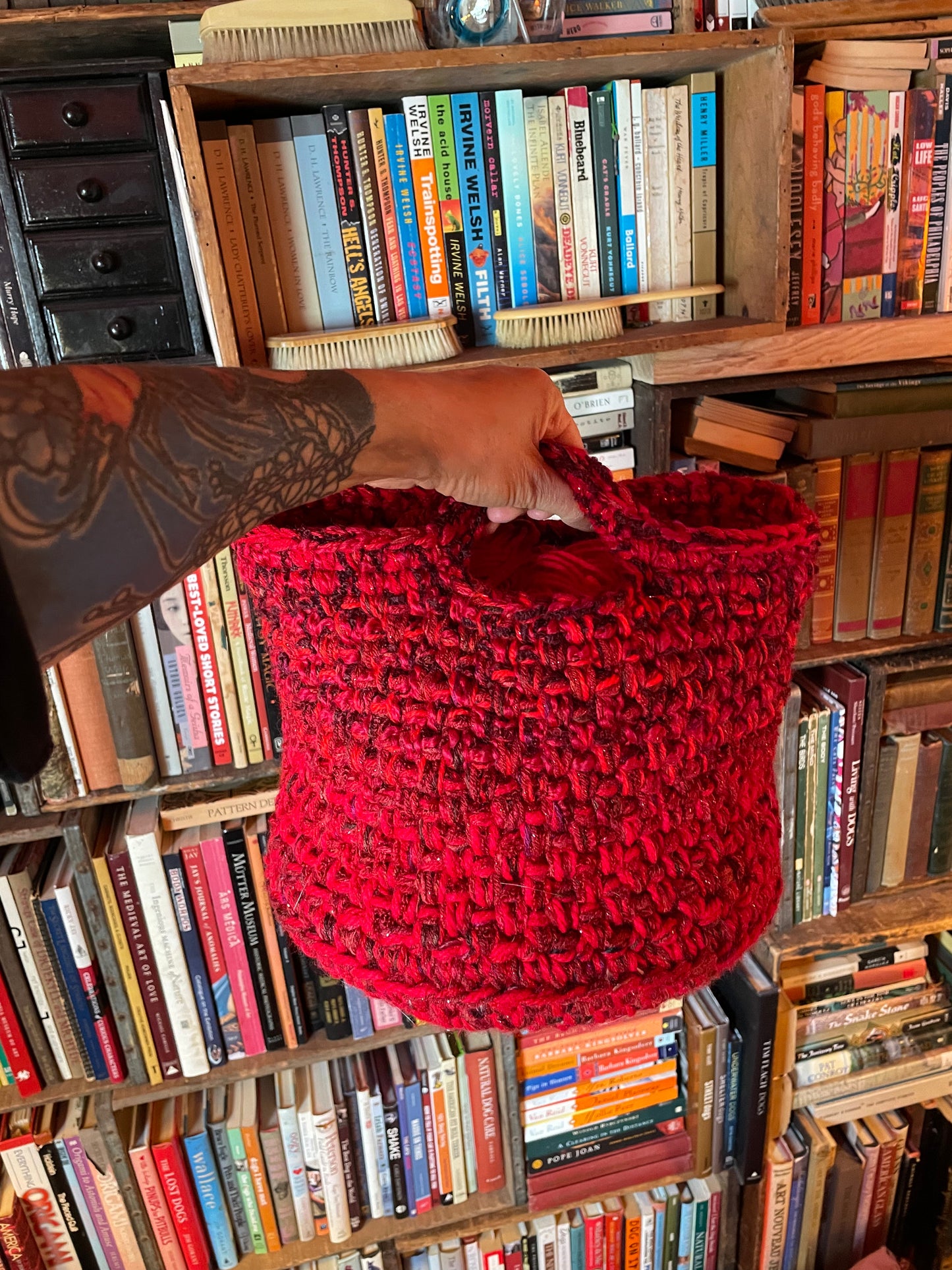 Hand-Crocheted Boho Basket: The Perfect Blend of Style and Function