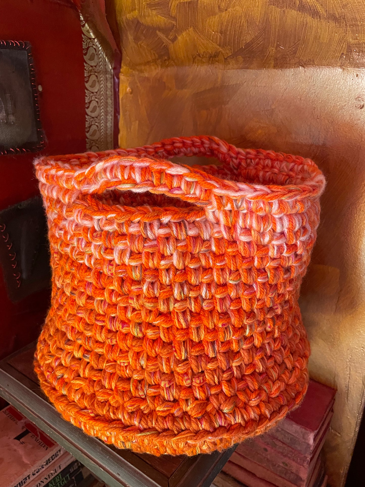 Hand-Crocheted Boho Basket: The Perfect Blend of Style and Function