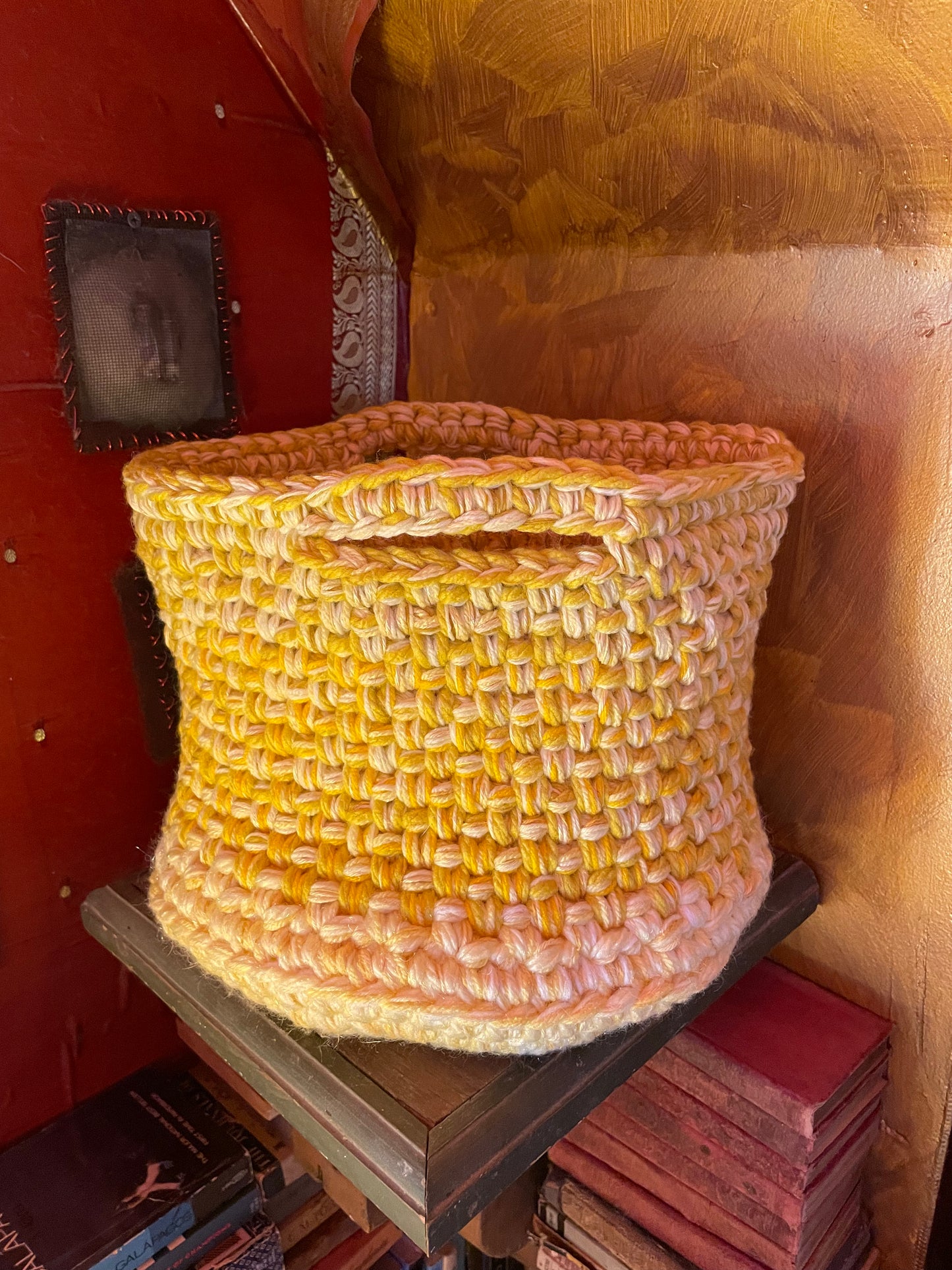 Hand-Crocheted Boho Basket: The Perfect Blend of Style and Function