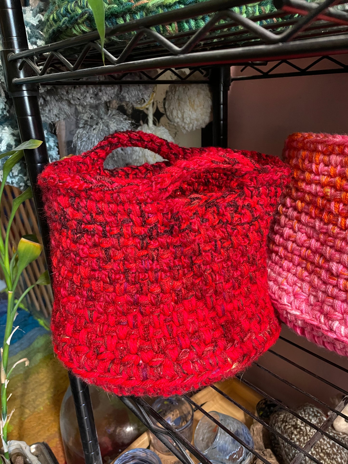 Hand-Crocheted Boho Basket: The Perfect Blend of Style and Function