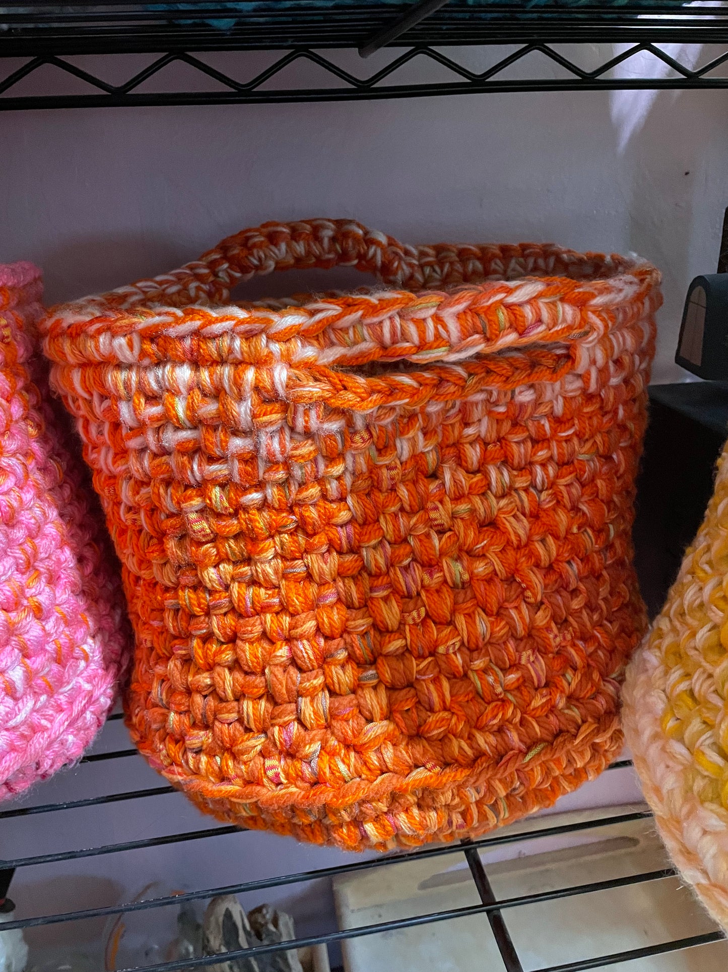 Hand-Crocheted Boho Basket: The Perfect Blend of Style and Function