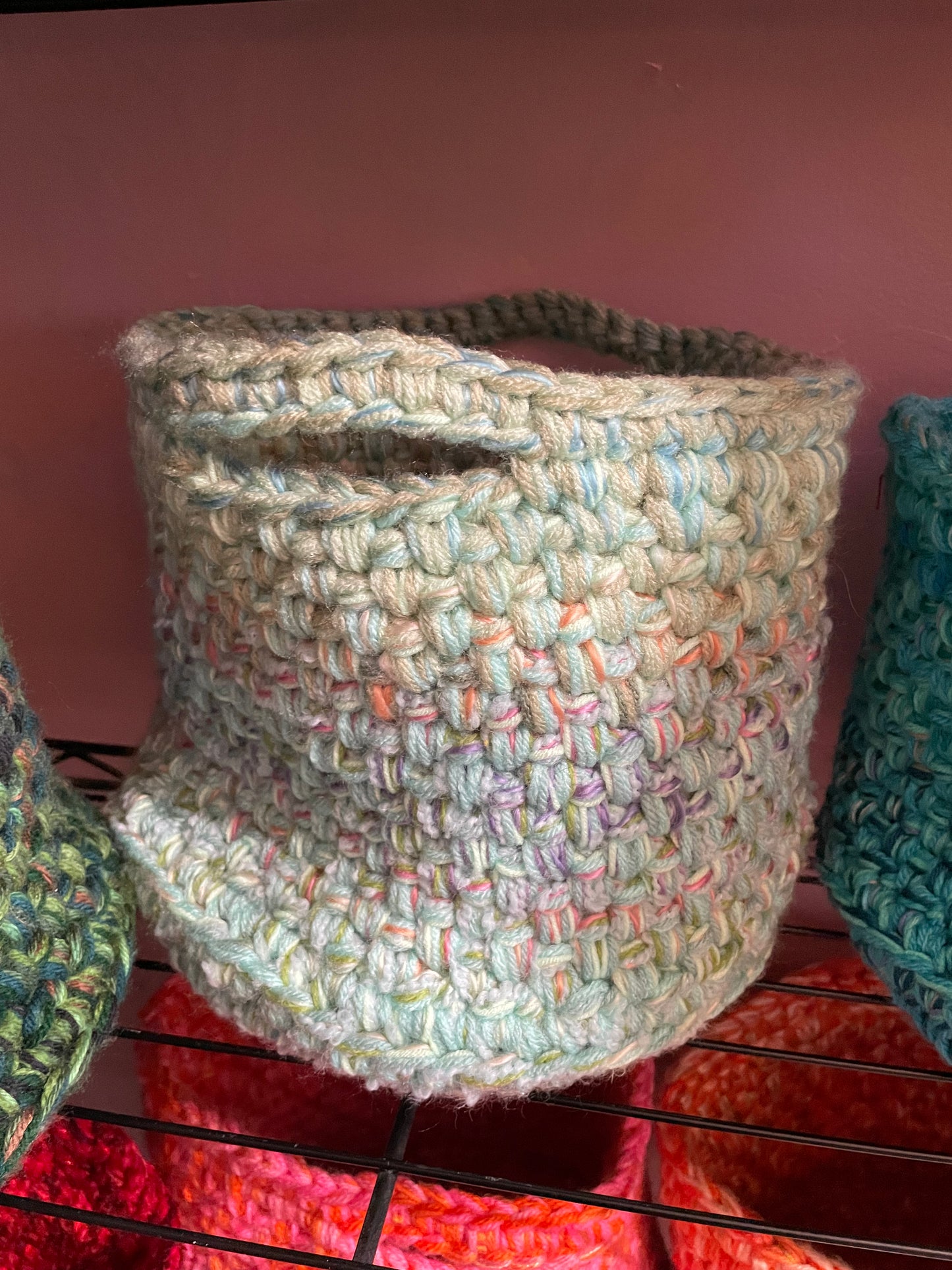 Hand-Crocheted Boho Basket: The Perfect Blend of Style and Function