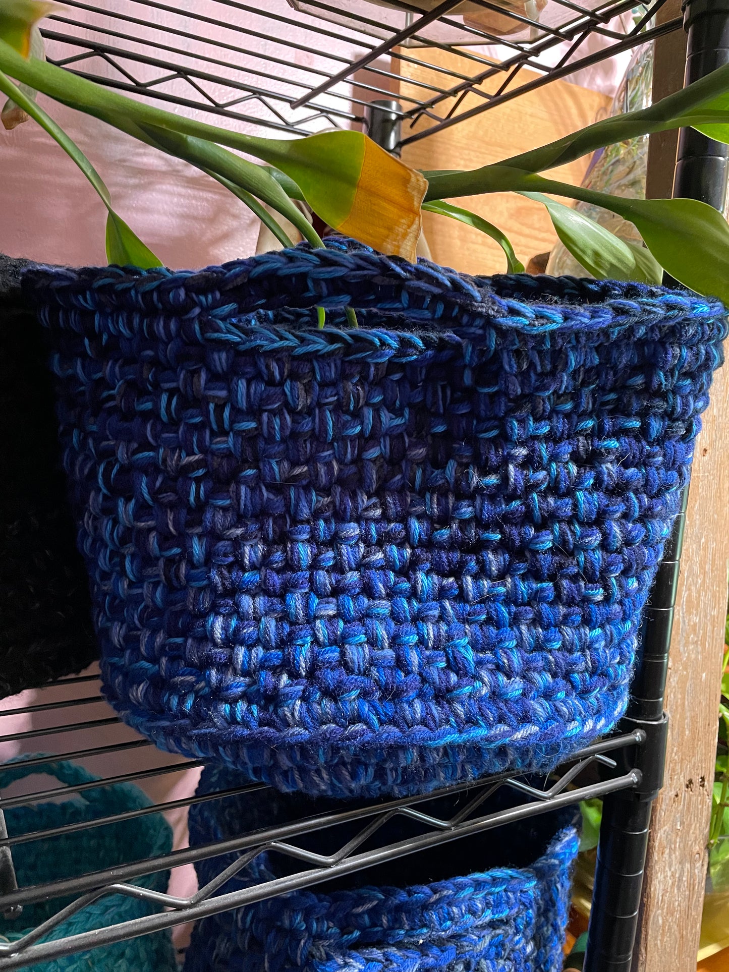 Hand-Crocheted Boho Basket: The Perfect Blend of Style and Function