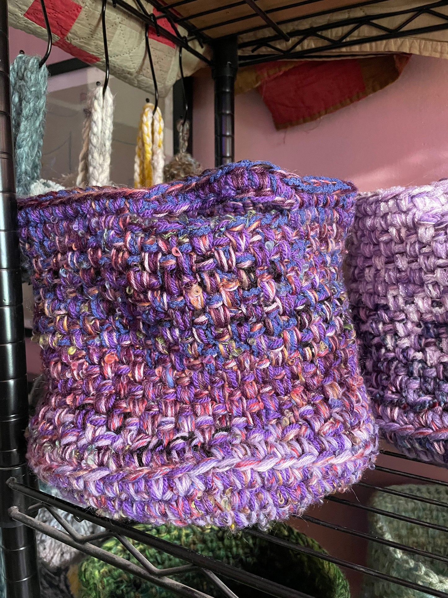 Hand-Crocheted Boho Basket: The Perfect Blend of Style and Function