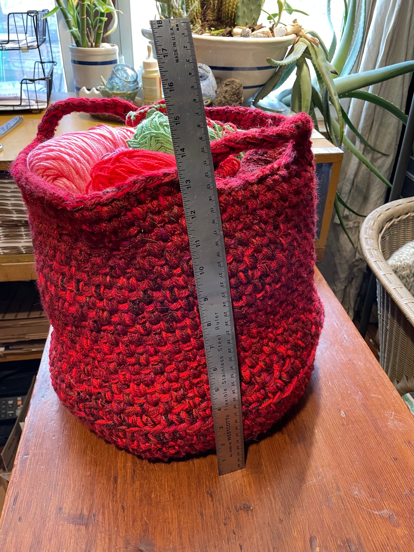 Hand-Crocheted Boho Basket: The Perfect Blend of Style and Function