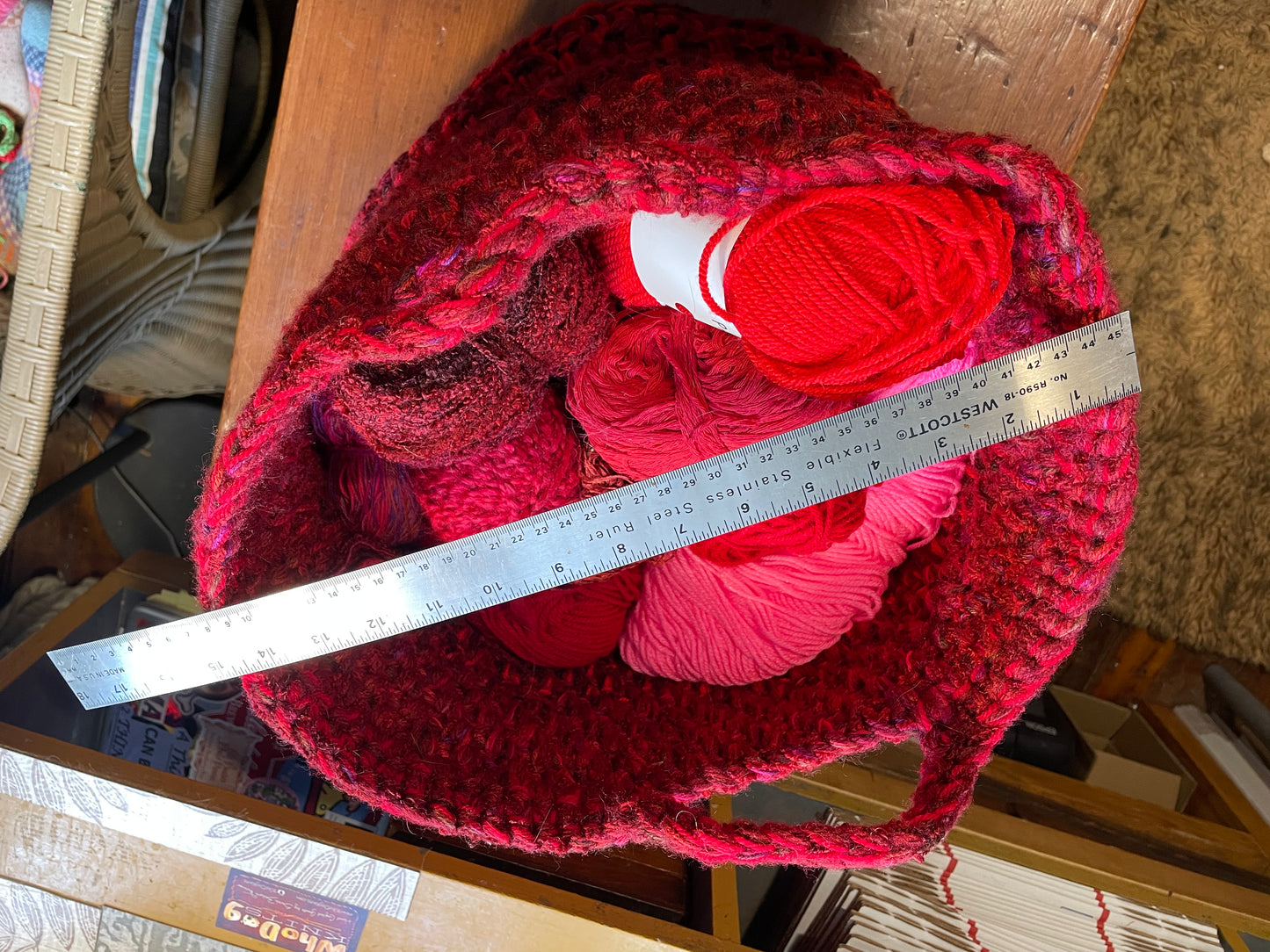 Hand-Crocheted Boho Basket: The Perfect Blend of Style and Function