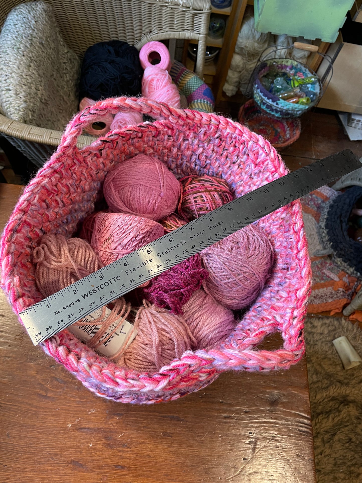 Hand-Crocheted Boho Basket: The Perfect Blend of Style and Function