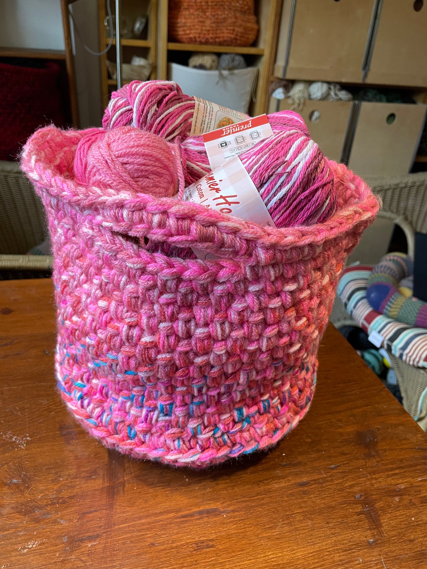 Hand-Crocheted Boho Basket: The Perfect Blend of Style and Function