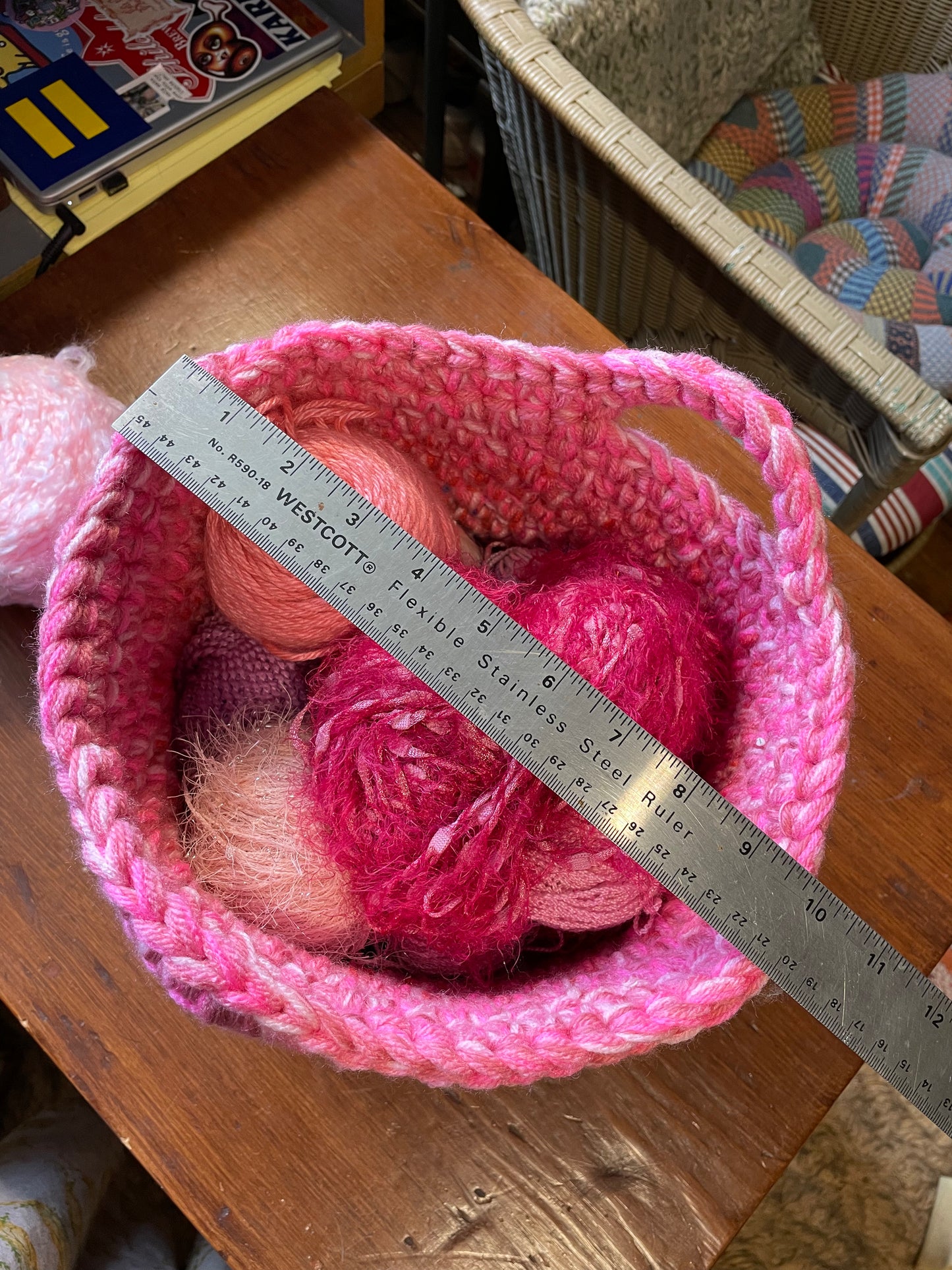 Hand-Crocheted Boho Basket: The Perfect Blend of Style and Function