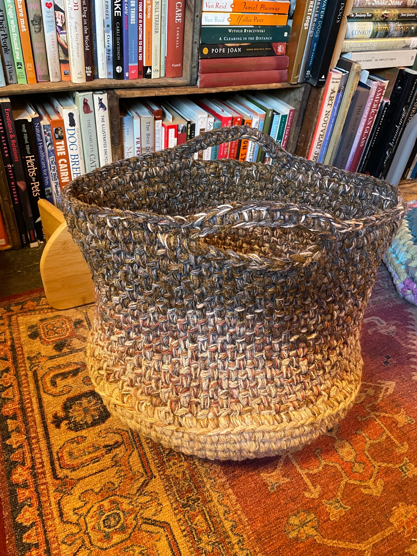 Hand-Crocheted Boho Basket: The Perfect Blend of Style and Function