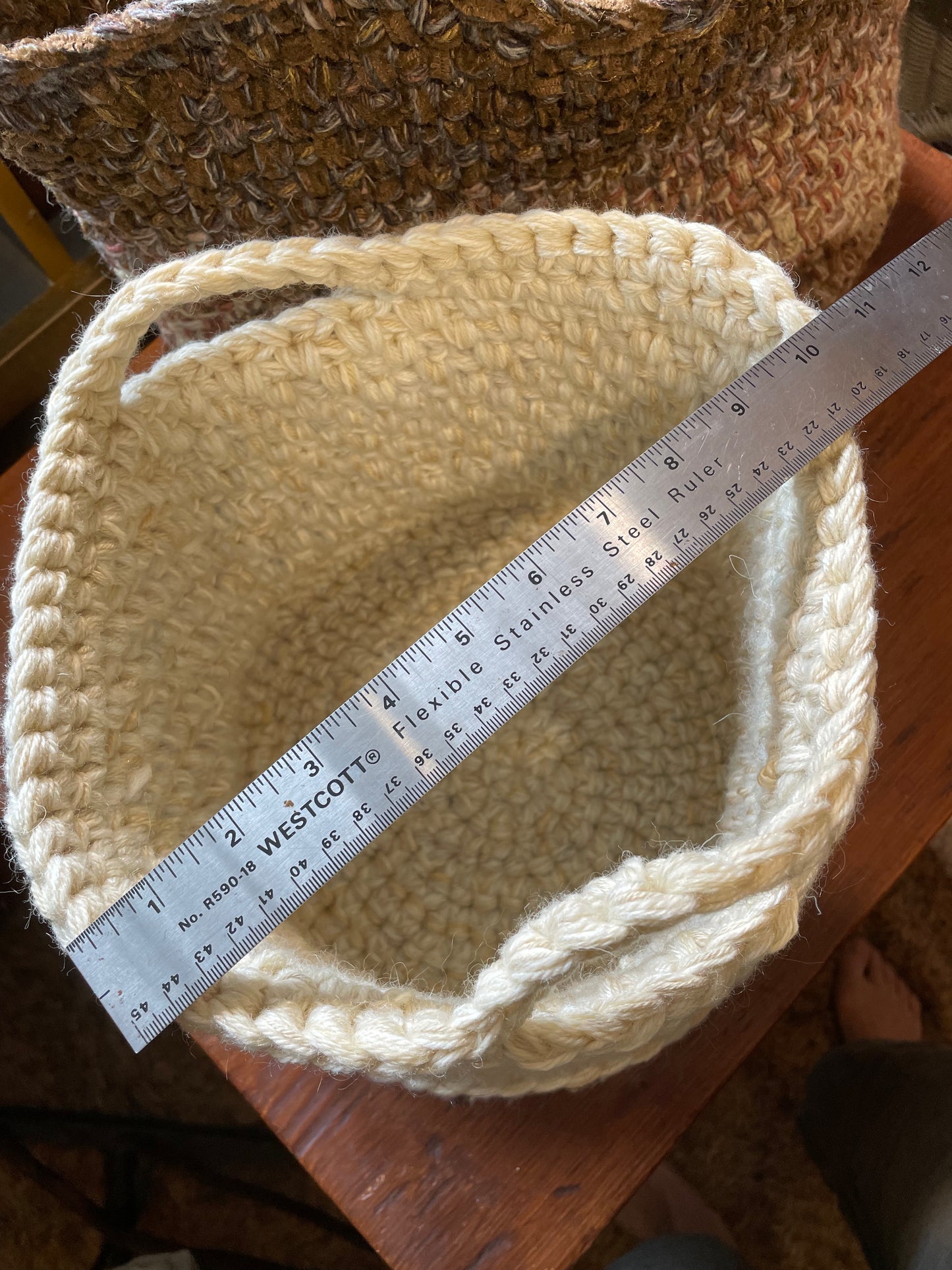 Hand-Crocheted Boho Basket: The Perfect Blend of Style and Function