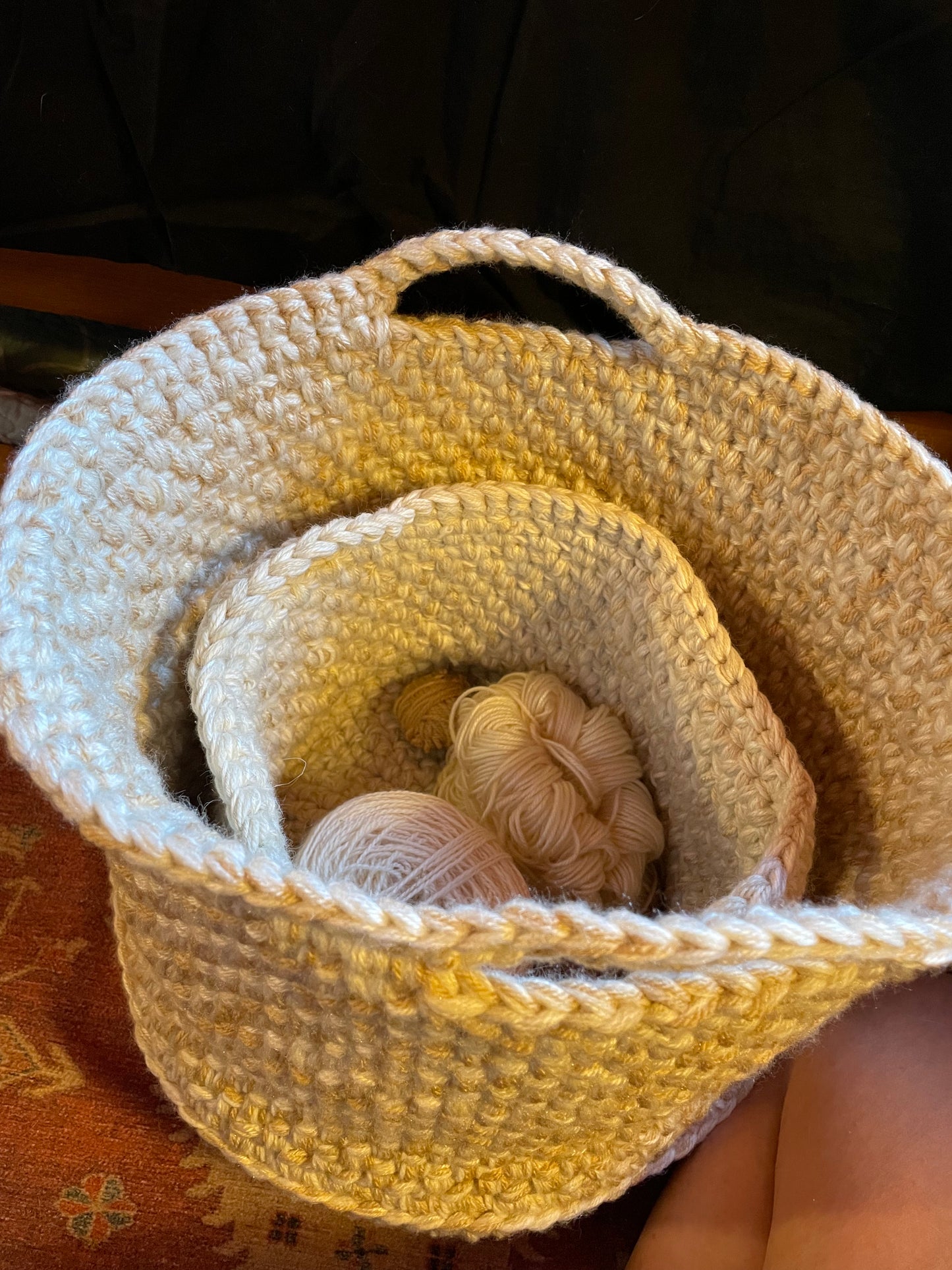 Hand-Crocheted Boho Basket: The Perfect Blend of Style and Function