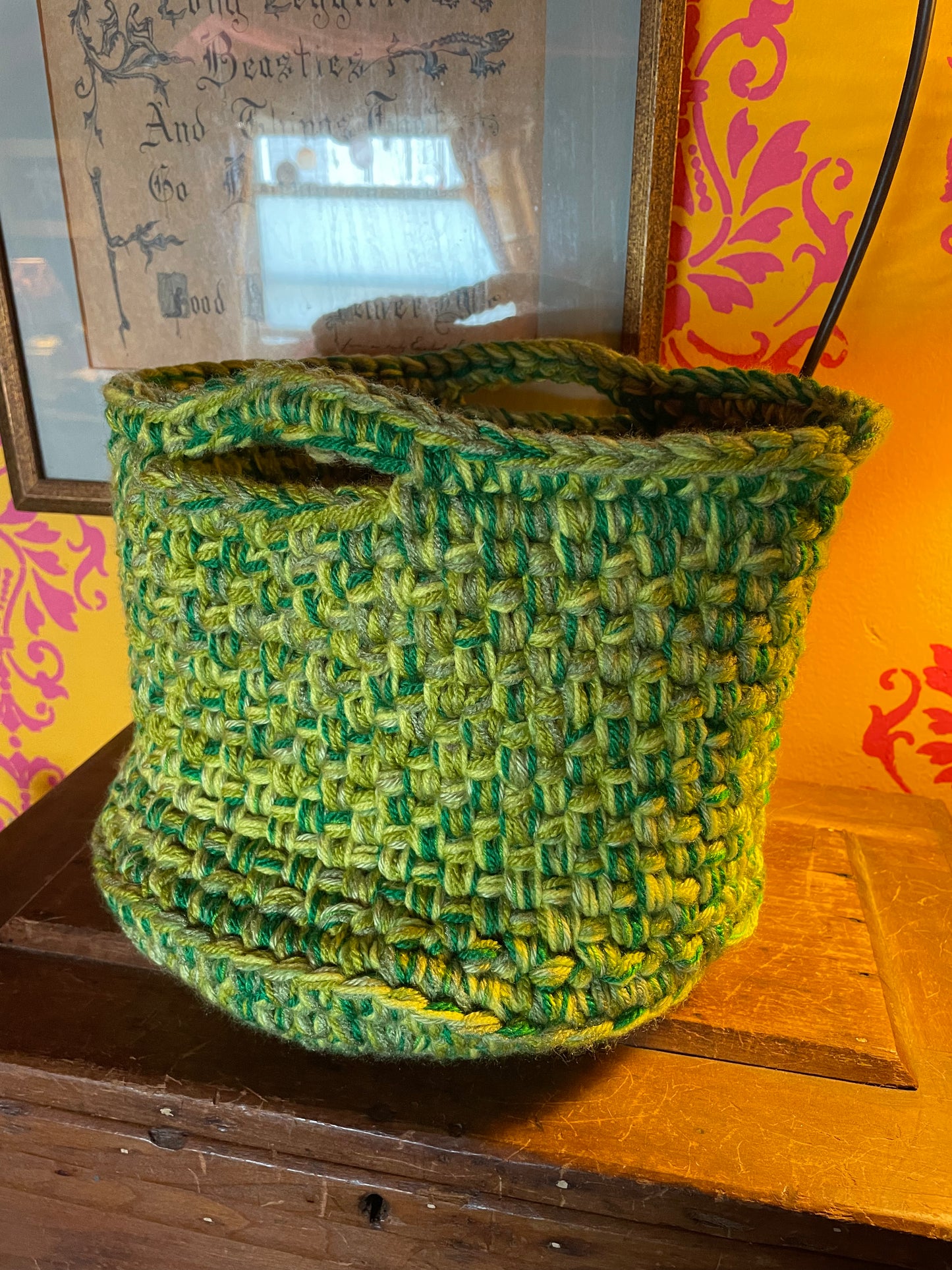 Hand-Crocheted Boho Basket: The Perfect Blend of Style and Function