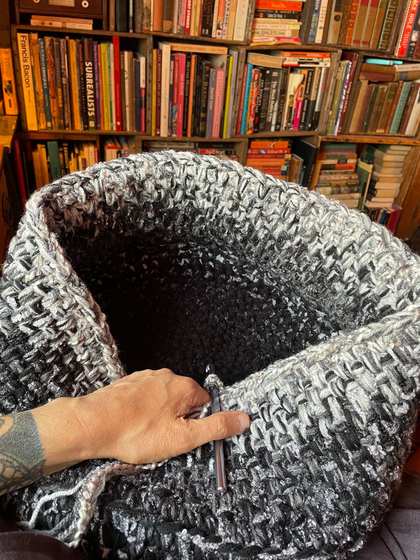 Hand-Crocheted Boho Basket: The Perfect Blend of Style and Function