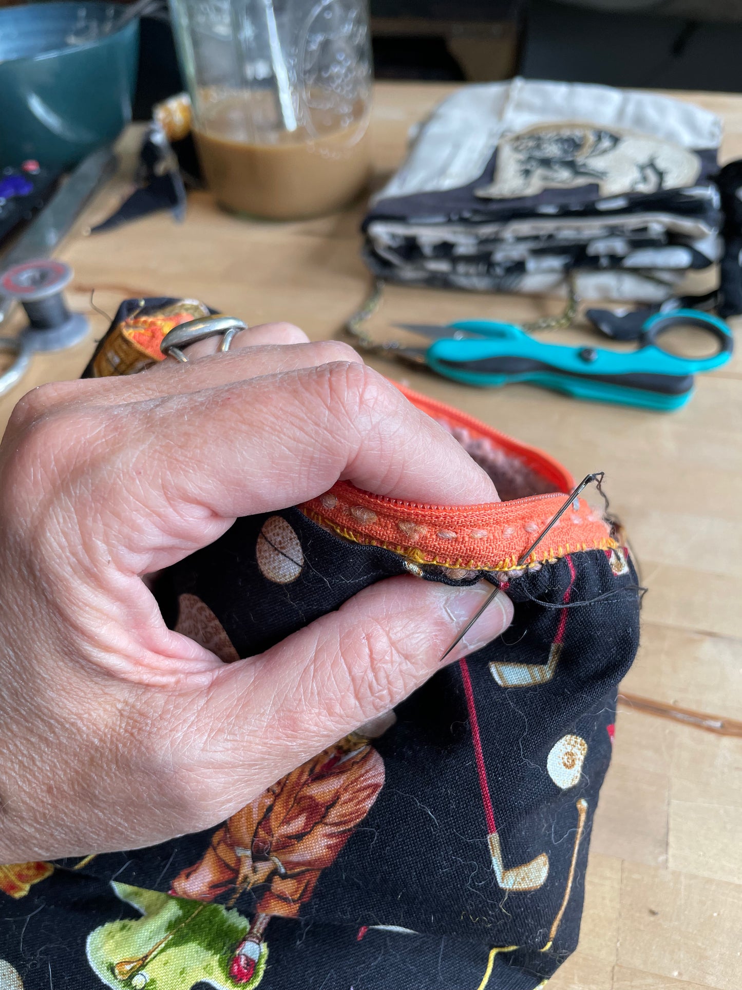 The Sunset Boho Crochet Purse - Handmade Wool Top Handle with Lining - Artisanal Gift for Her, Unique Women's Accessory