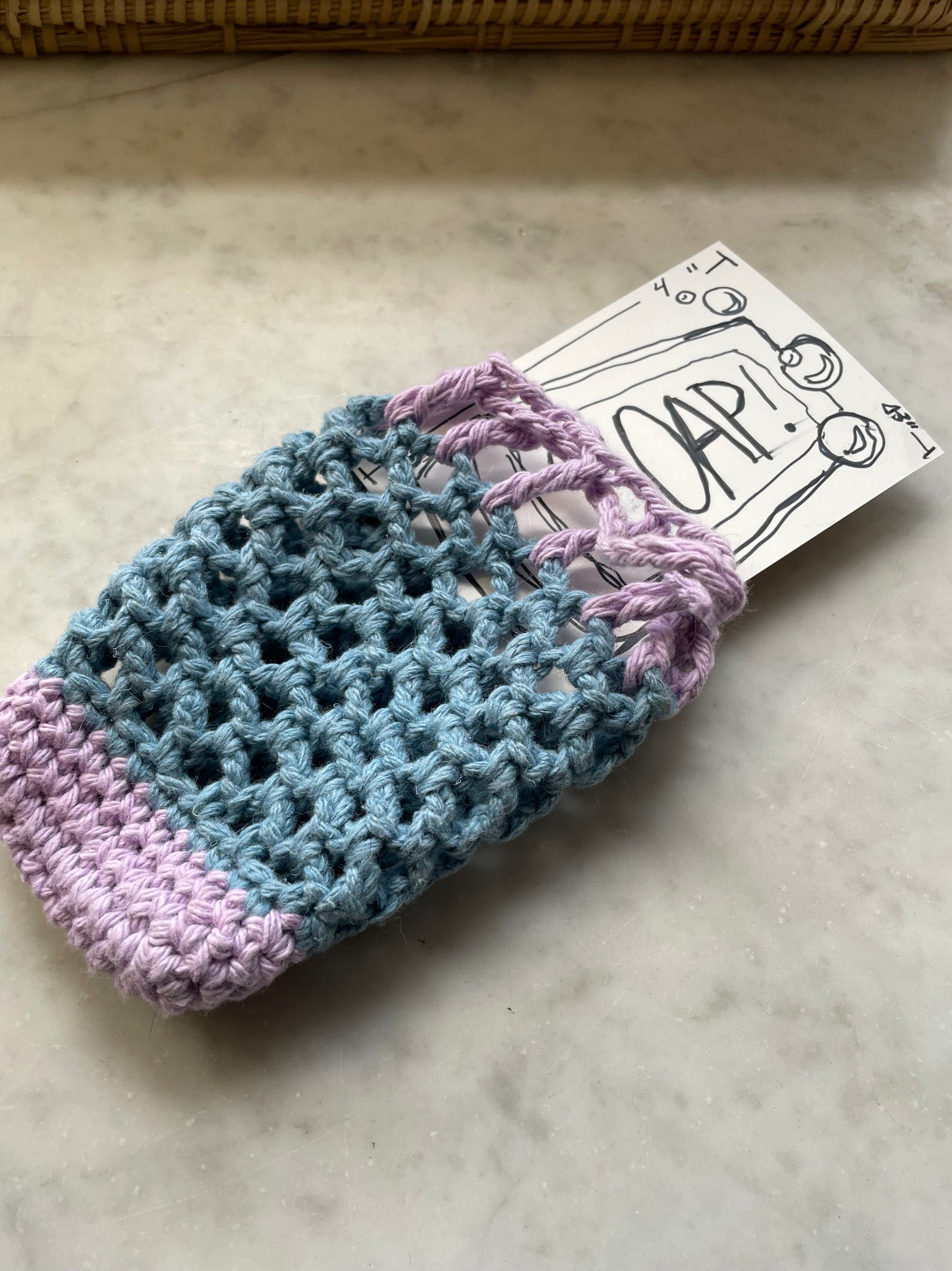 Zero waste soap saver 100% cotton, large bar size