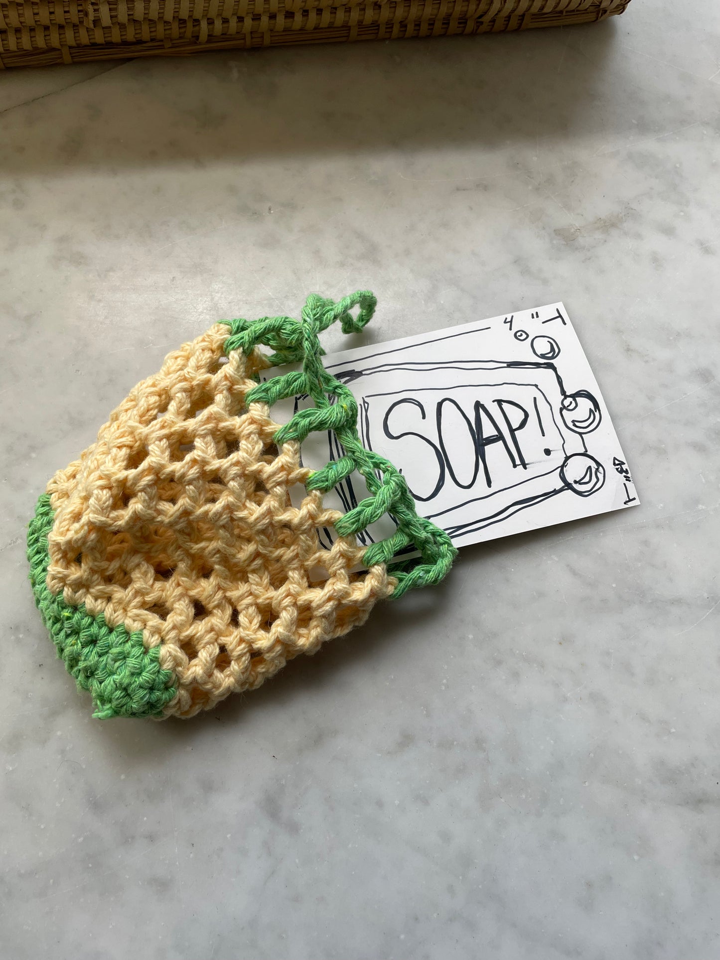 Zero waste soap saver 100% cotton, large bar size