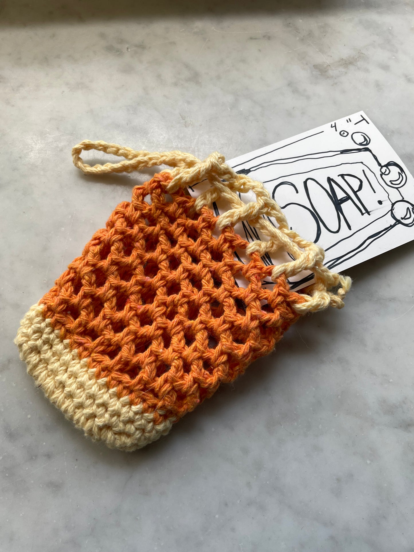 Zero waste soap saver 100% cotton, large bar size