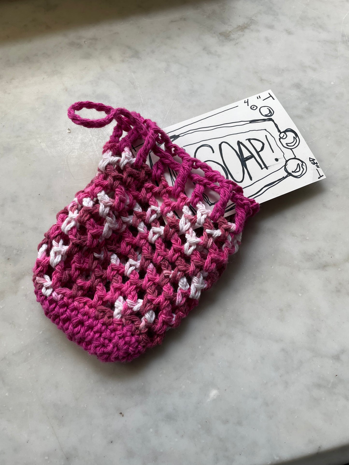 Zero waste soap saver 100% cotton, large bar size