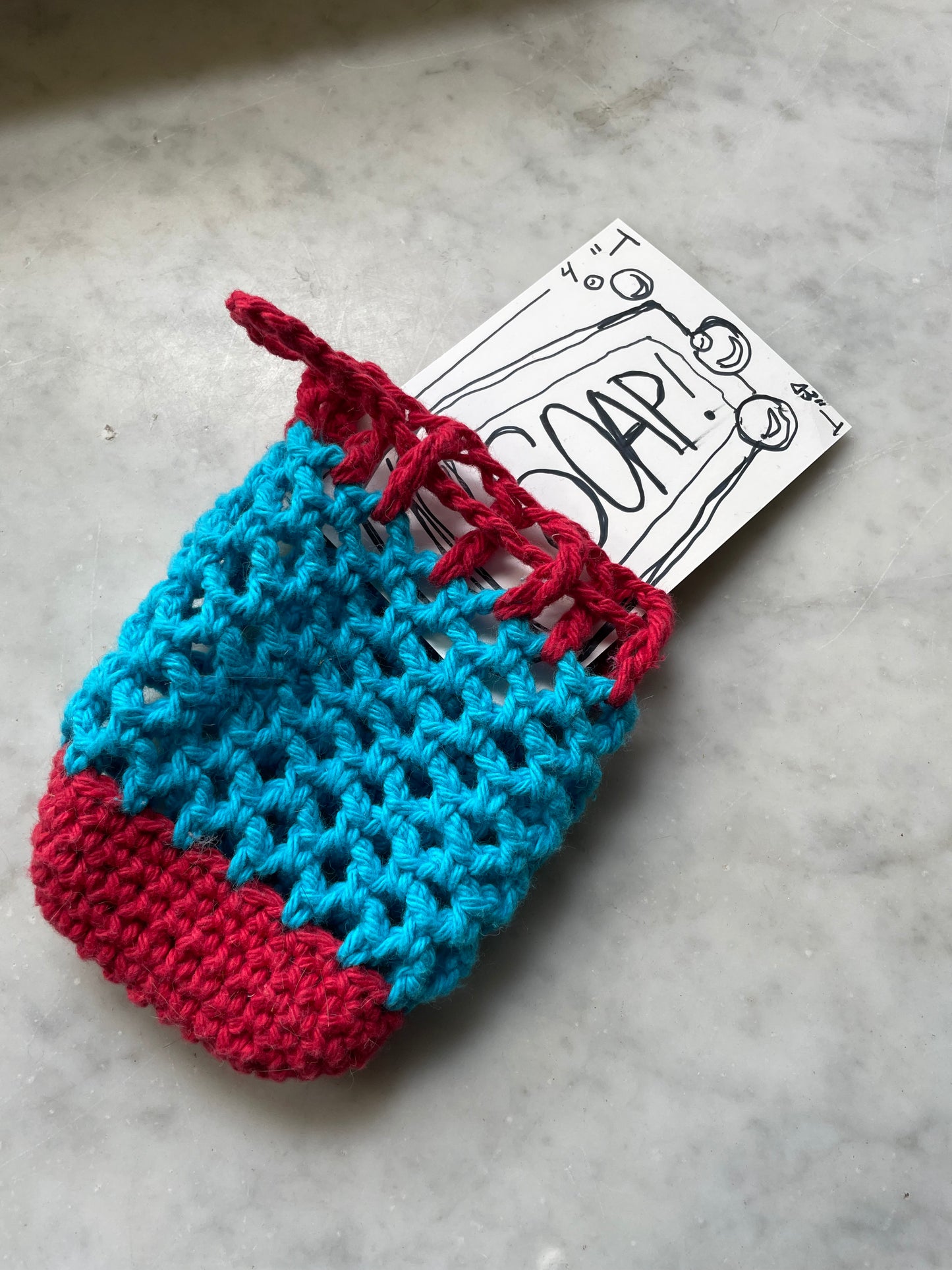 Zero waste soap saver 100% cotton, large bar size