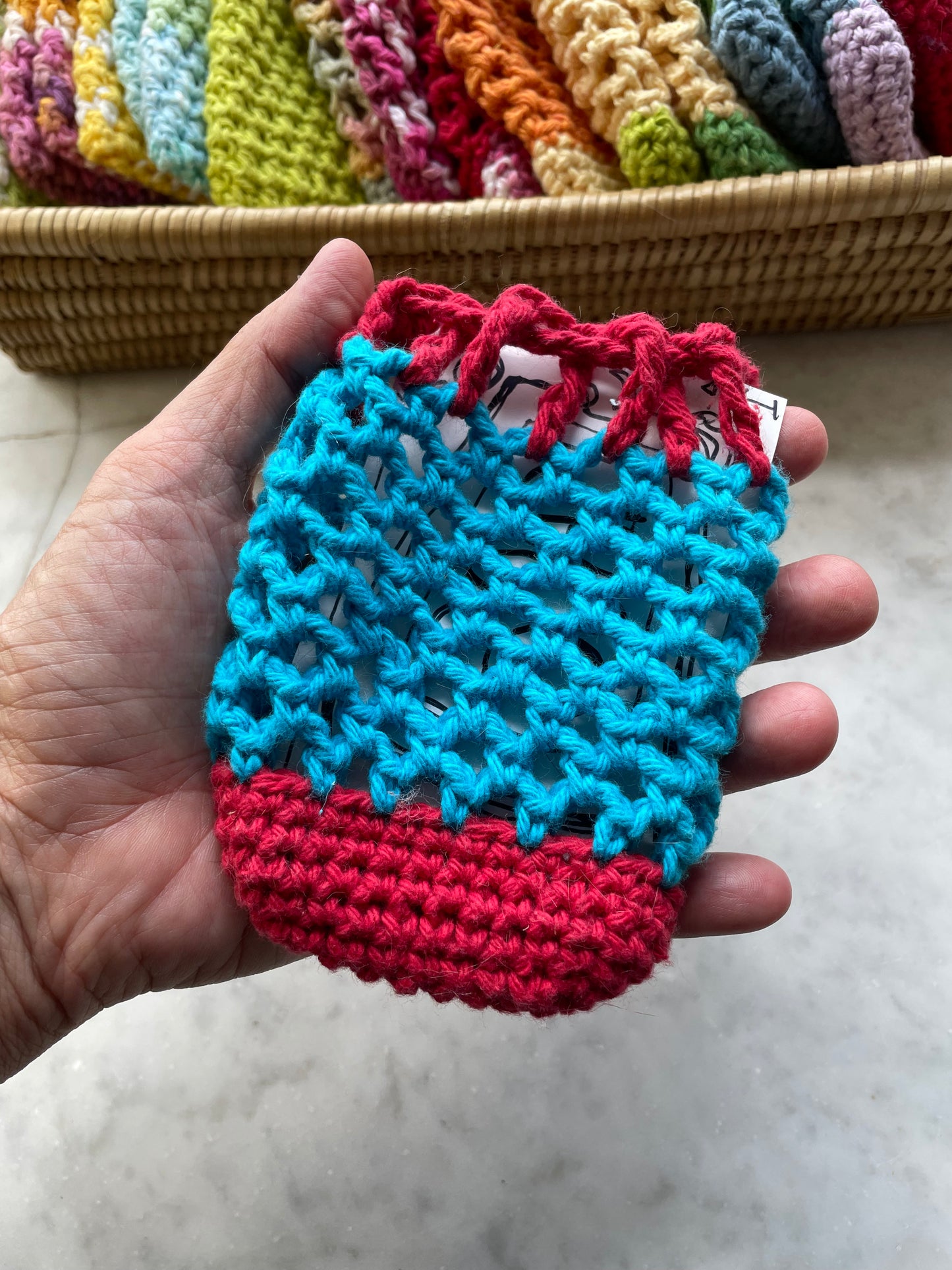 Zero waste soap saver 100% cotton, large bar size