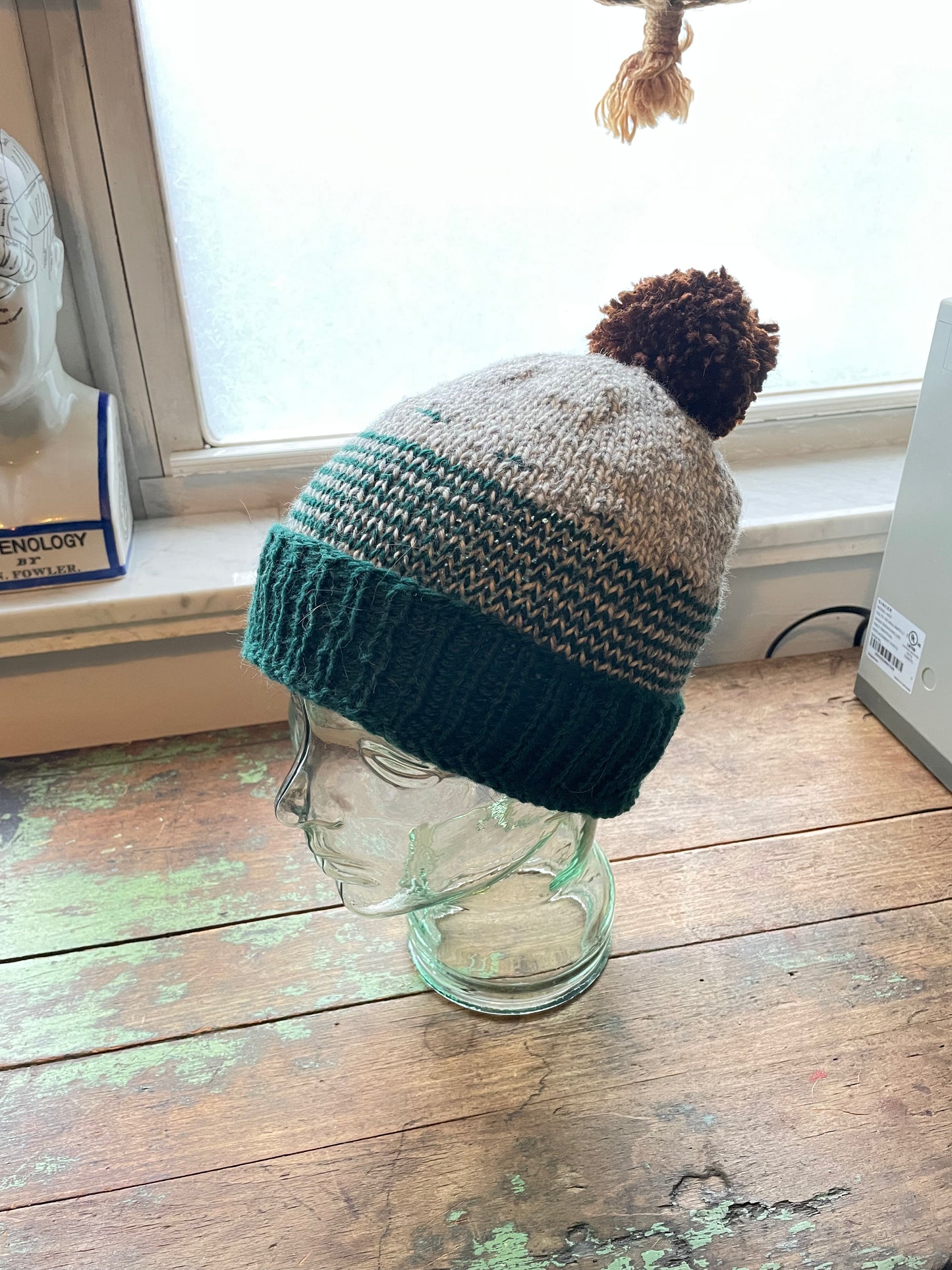 Philadelphia hand knit beanie with removable football 🏈 pompom