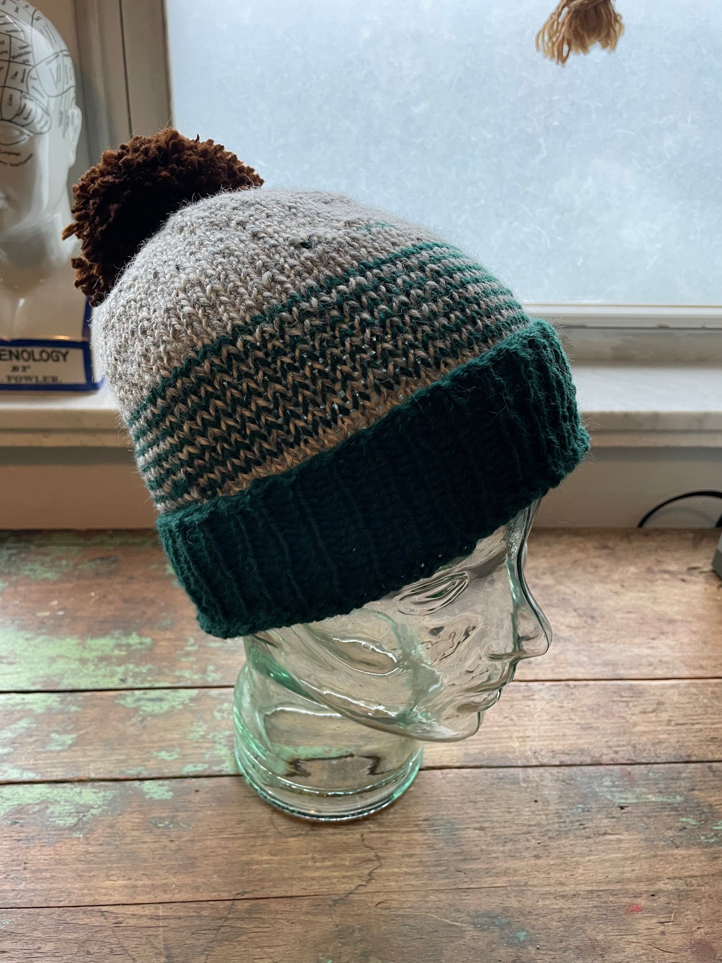 Philadelphia hand knit beanie with removable football 🏈 pompom