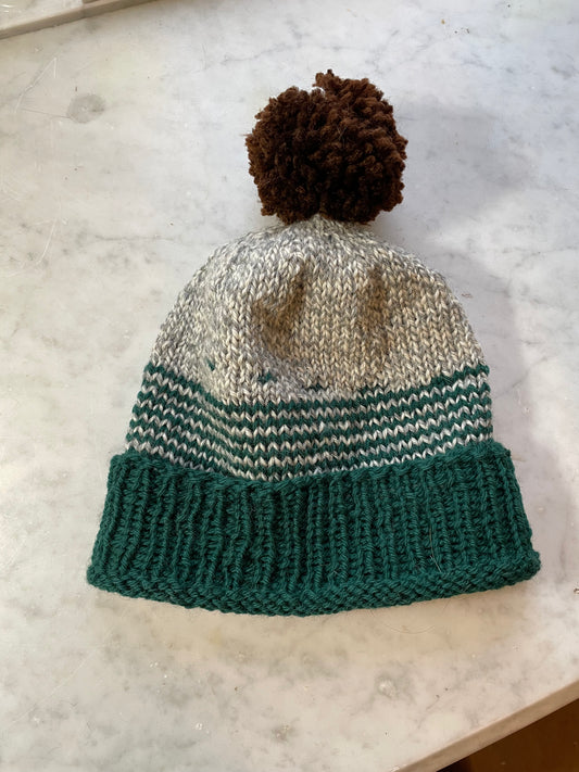 Philadelphia hand knit beanie with removable football 🏈 pompom