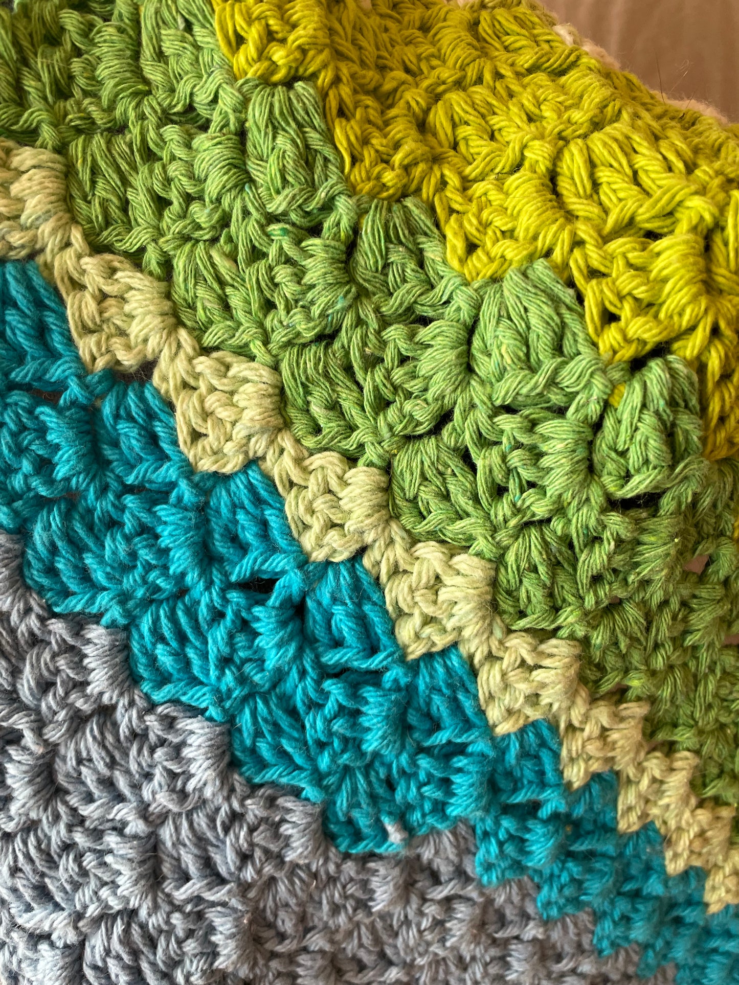 The Cotton Rainbow Scarf | Substantial 100% Cotton | 8-Foot Crocheted Wrap