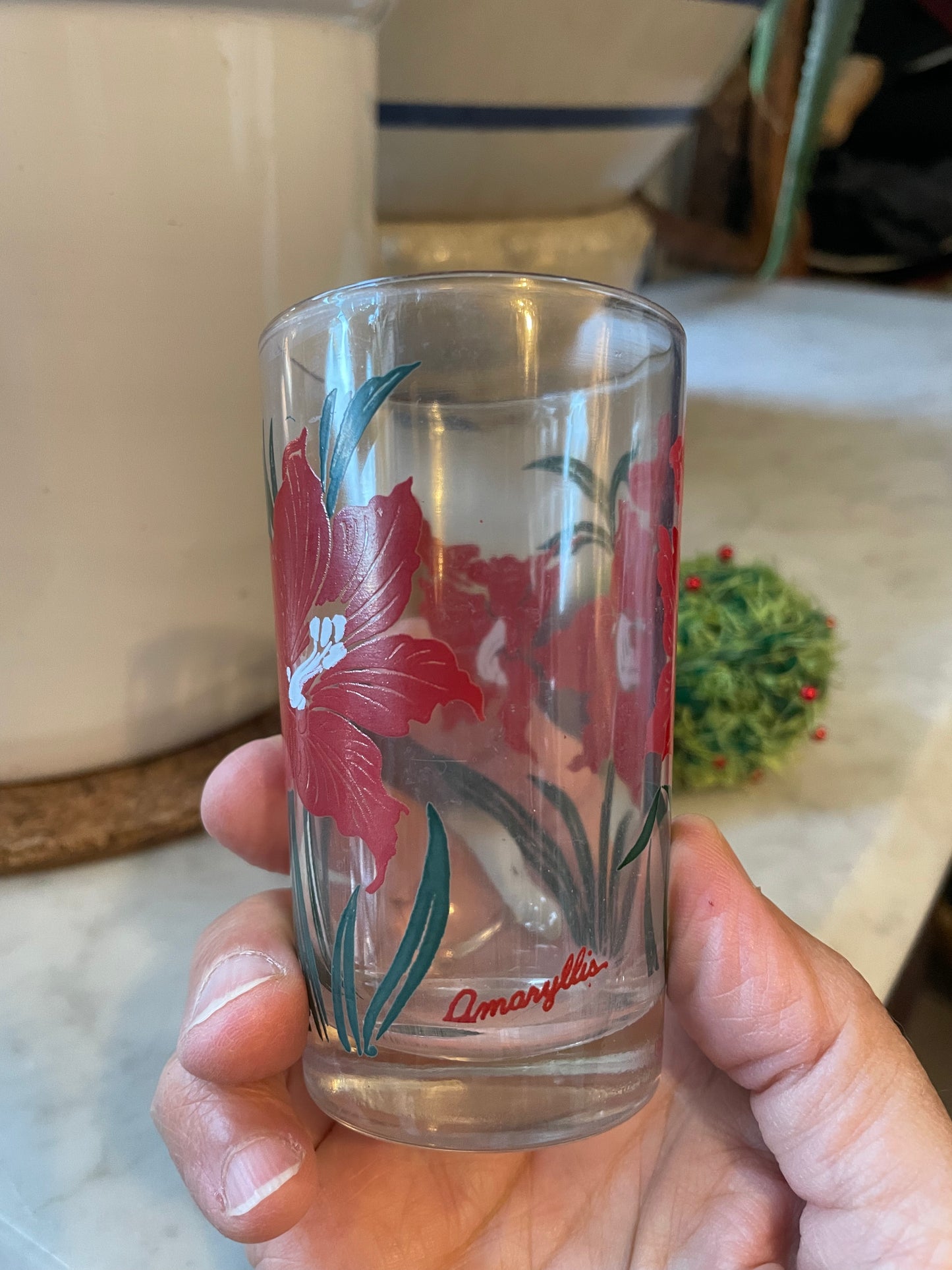 Cute little cactus pincushions in vintage jelly jar