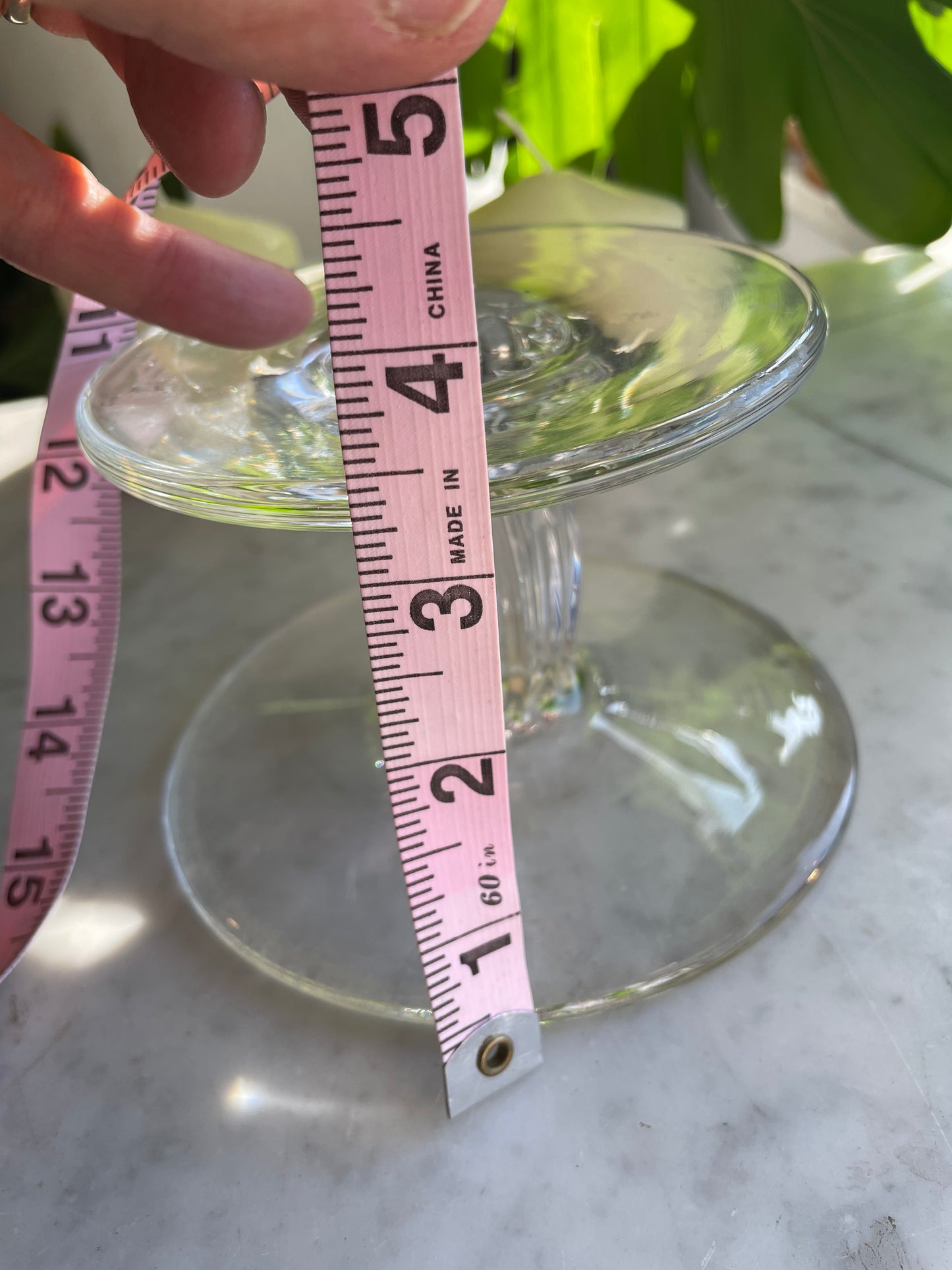 Pair of Vintage Who Dog Studios hand blown glass pillar candle risers