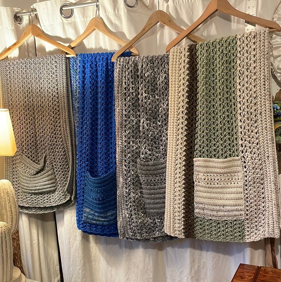 Perfect Pocket Shawl crocheted scarf