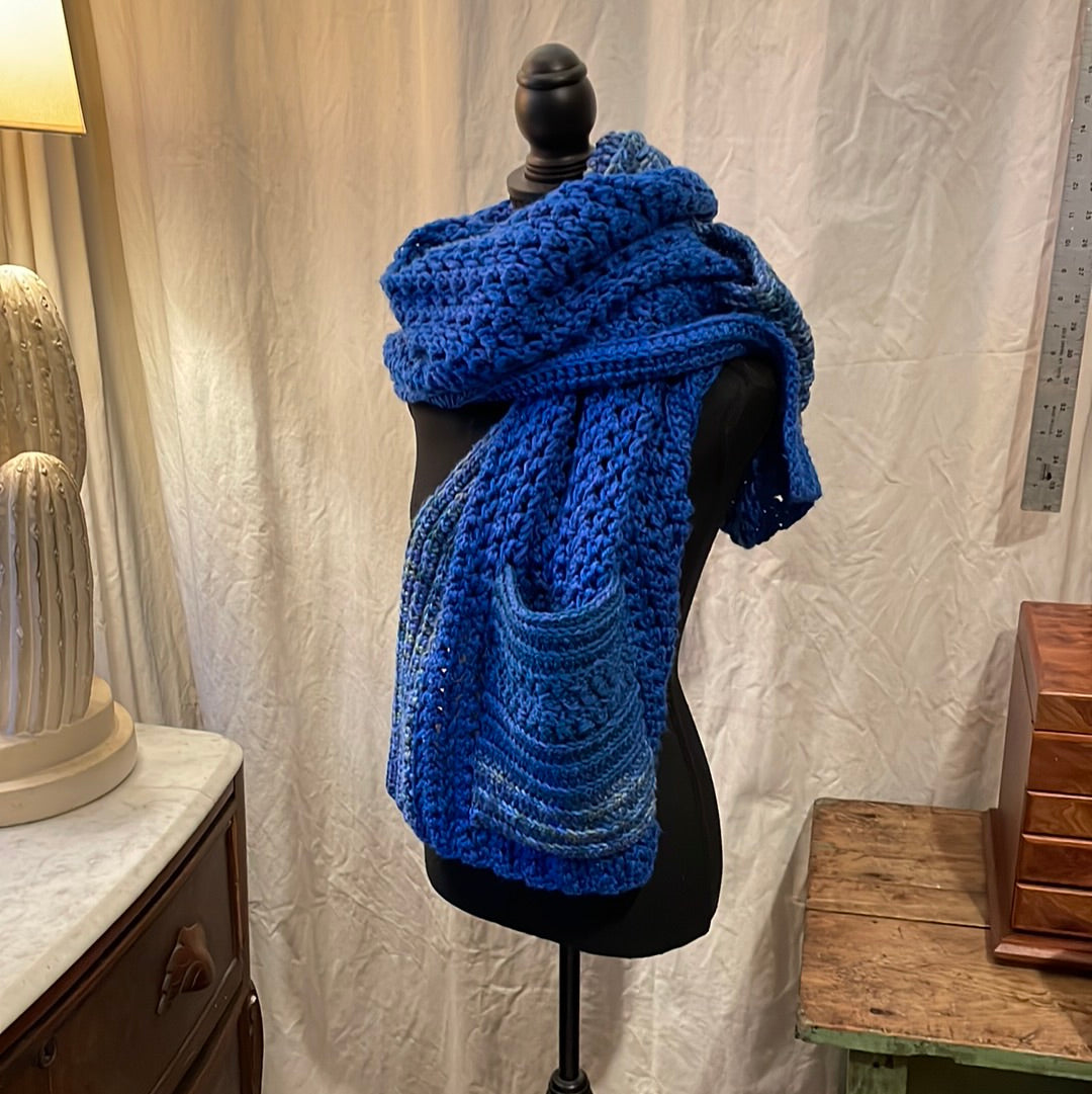 Perfect Pocket Shawl crocheted scarf