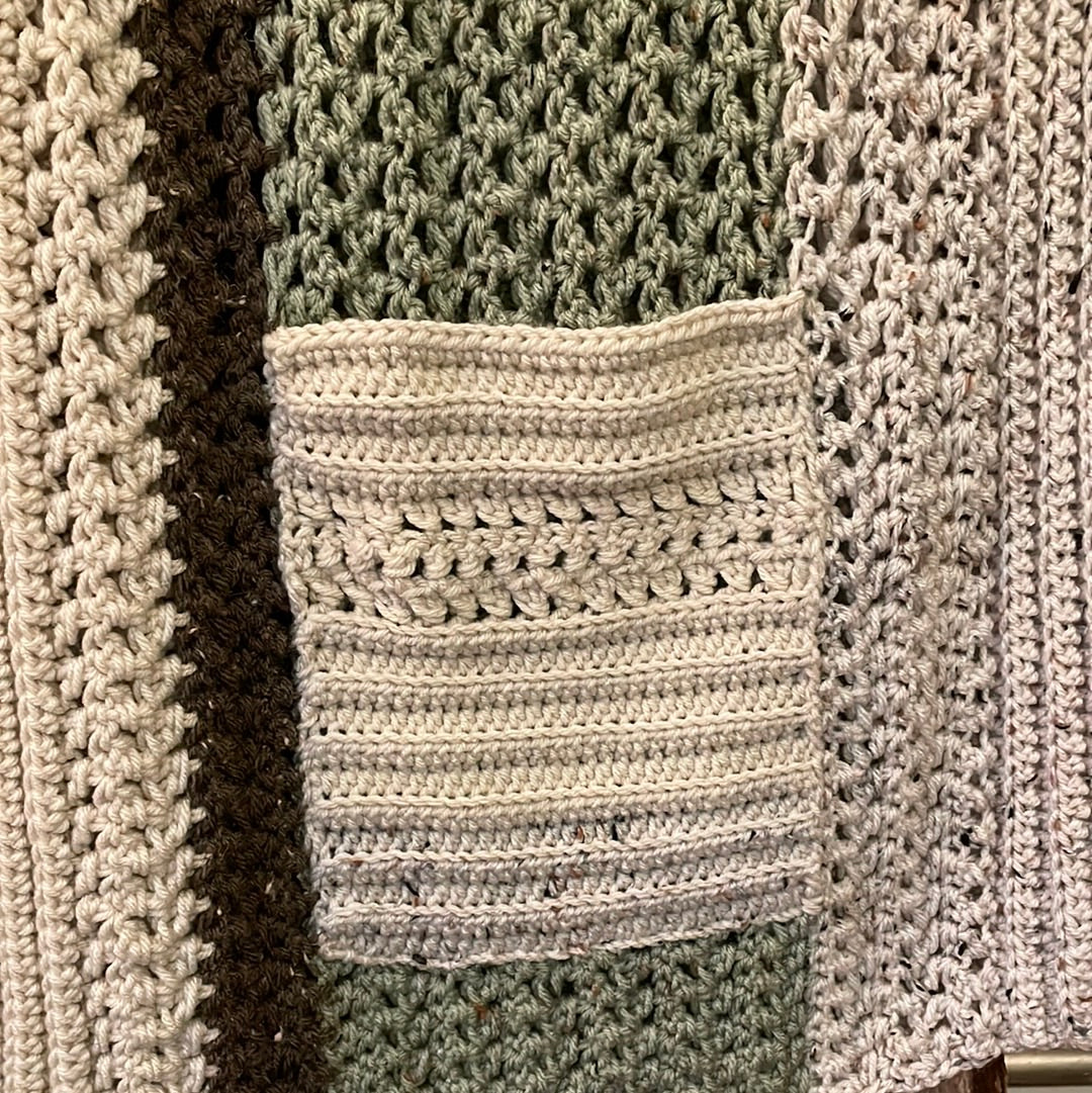 Perfect Pocket Shawl crocheted scarf