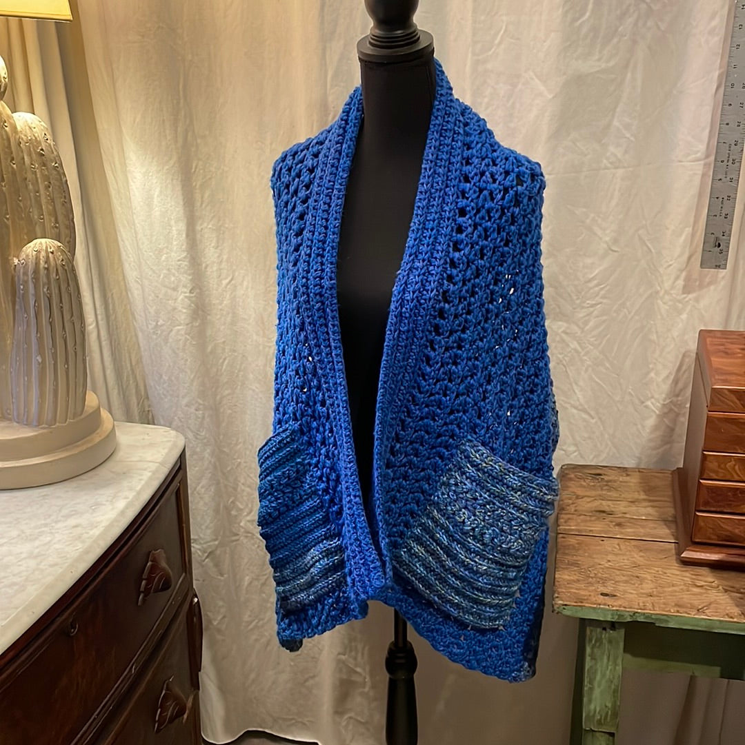 Perfect Pocket Shawl crocheted scarf